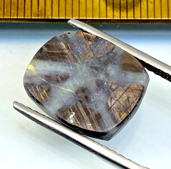16.42 ct Natural Sapphire Trapiche Mogok Untreated Extra Rare Collectable L434