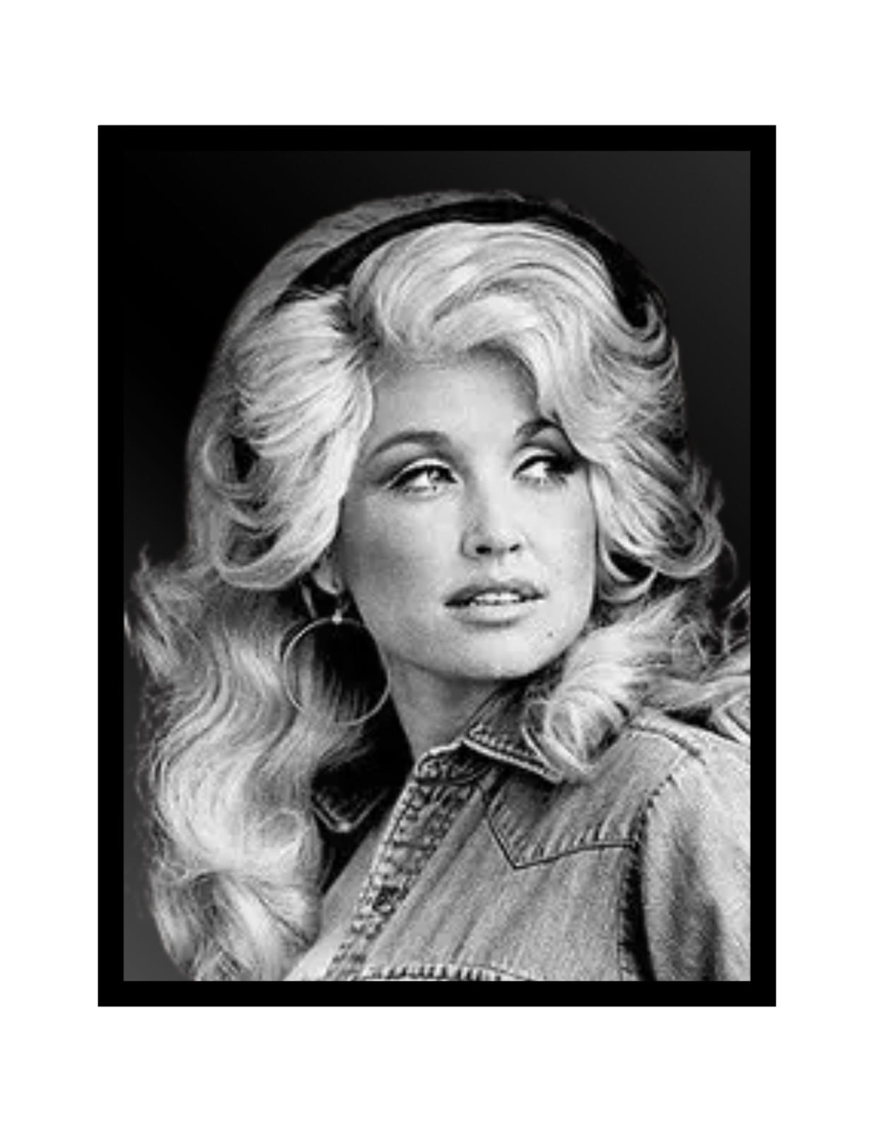 Vintage 1970\'s Country Dolly Parton Refrigerator Magnet