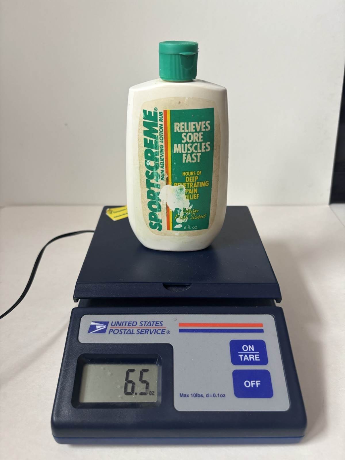 Vintage Sportscreme 6oz Pain Relief Lotion Athletic 80’s 90’s Advertising Prop Vintage Sportscreme 6oz Pain Relief Lotion Athletic 80’s 90’s Advertising Prop