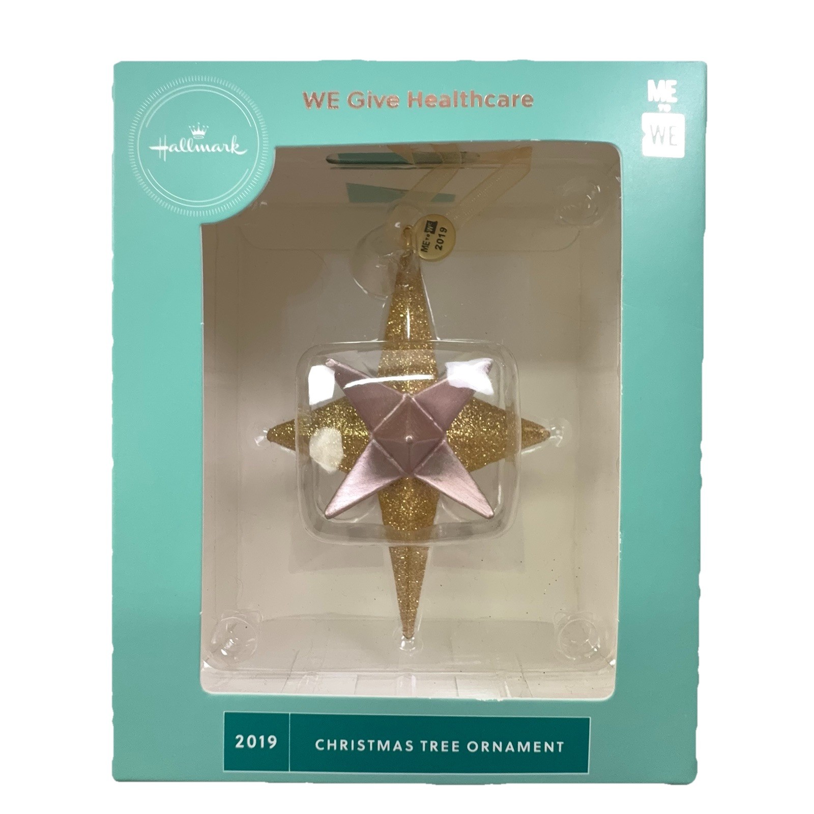 Hallmark We Give Healthcare Gold Star 2019 Ornament New Sealed Gift