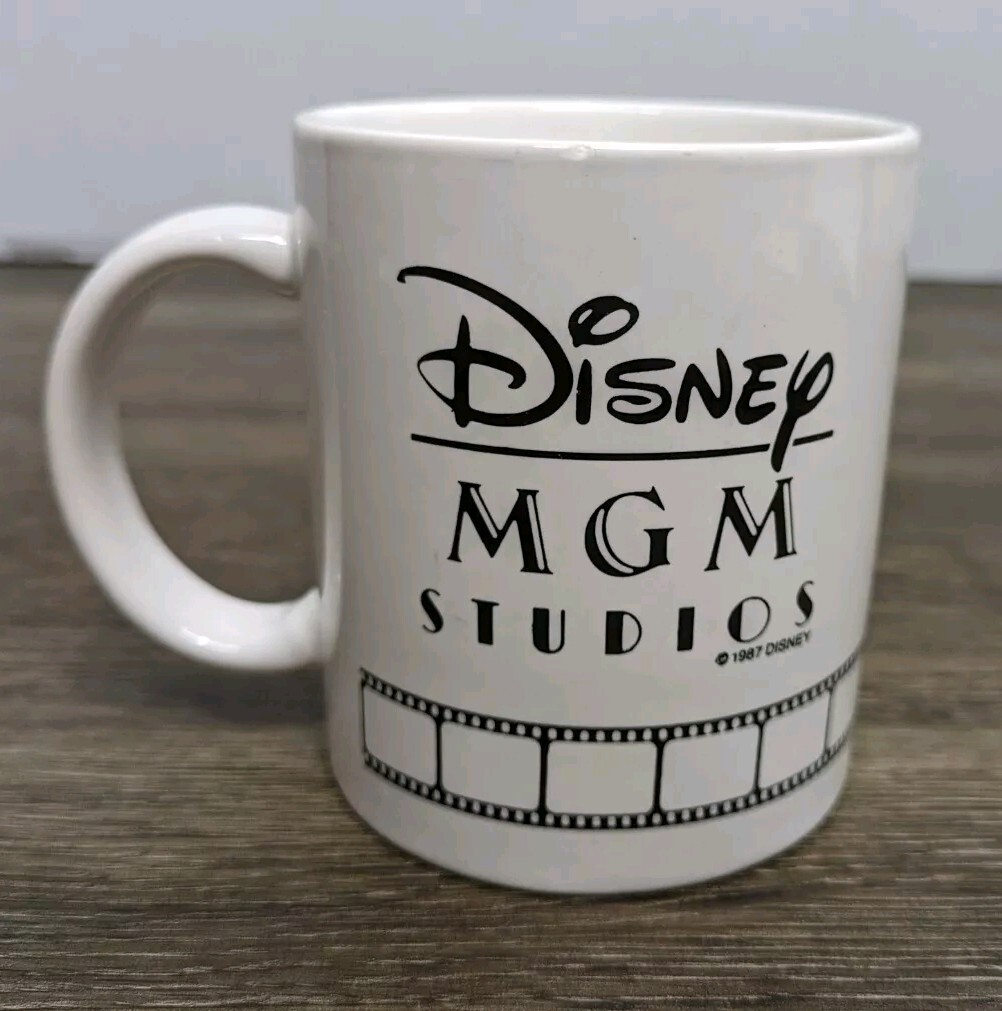 Vintage 1987 Disney MGM Studios Mickey Mouse Director Coffee Cup Mug Collectible