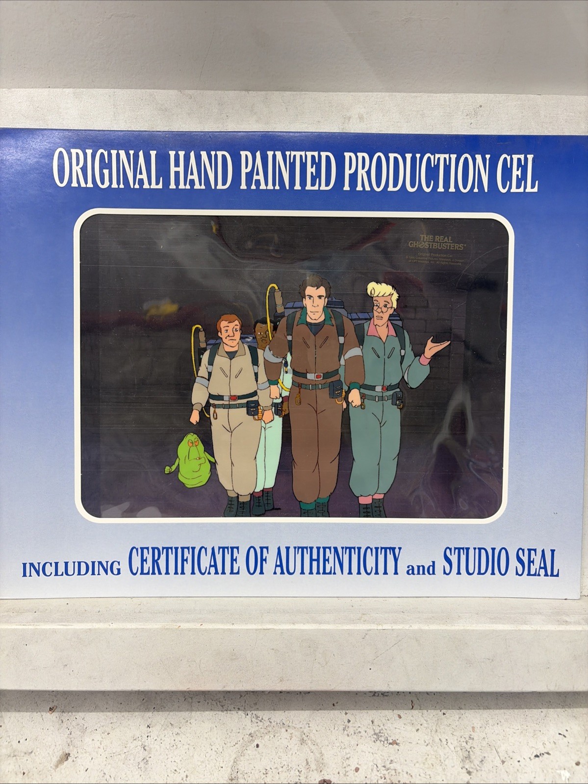 The Real Ghostbusters - Authentic Animation Cel + Copy Background