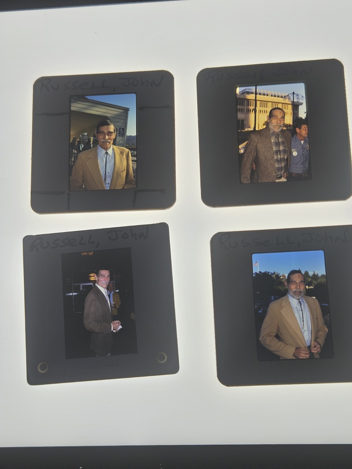 JOHN RUSSELL ACTOR 4 PHOTO 35MM FILM SLIDES