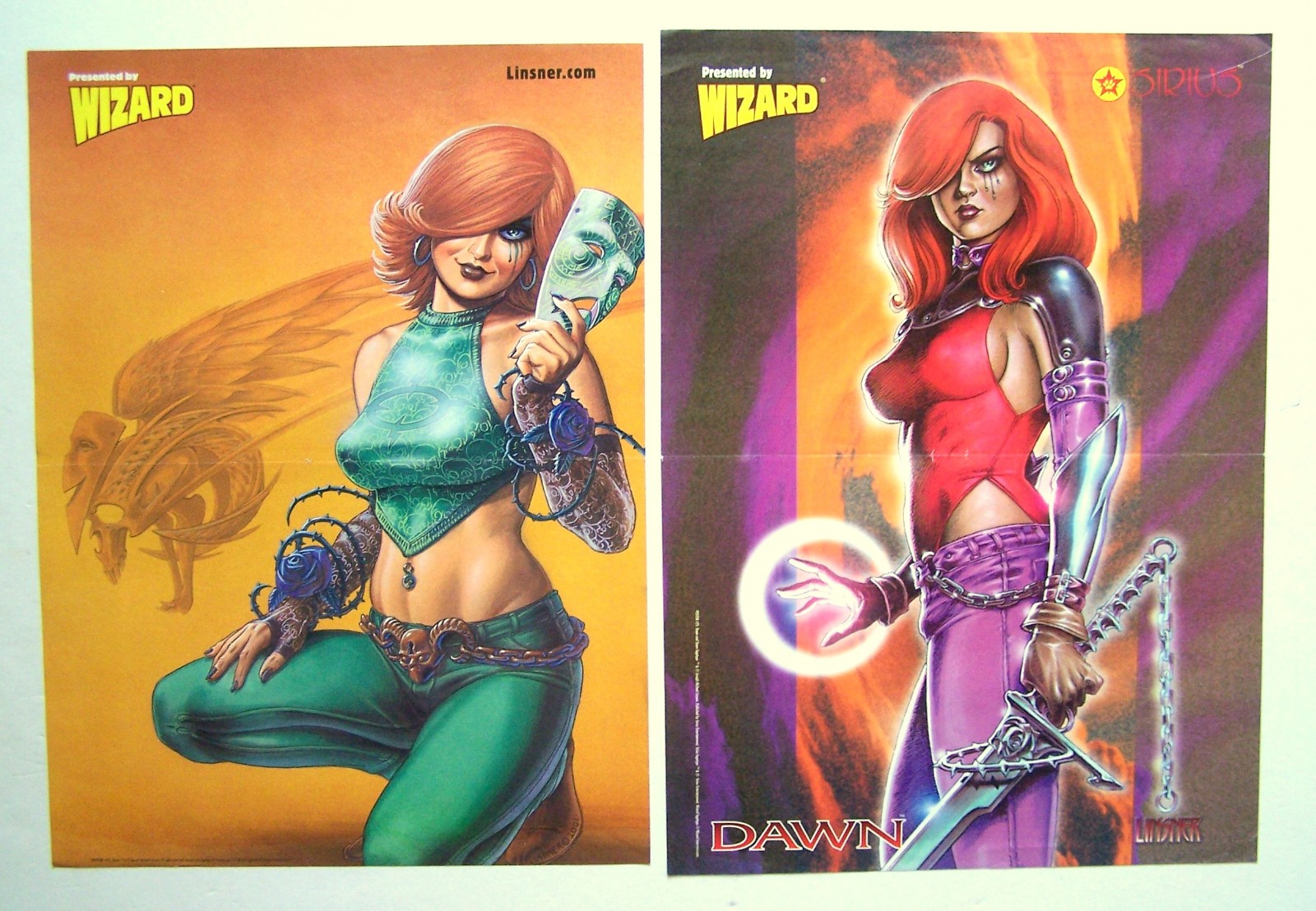 JOSEPH  LINSNER - DAWN  - 2 mini POSTERS  - 1998