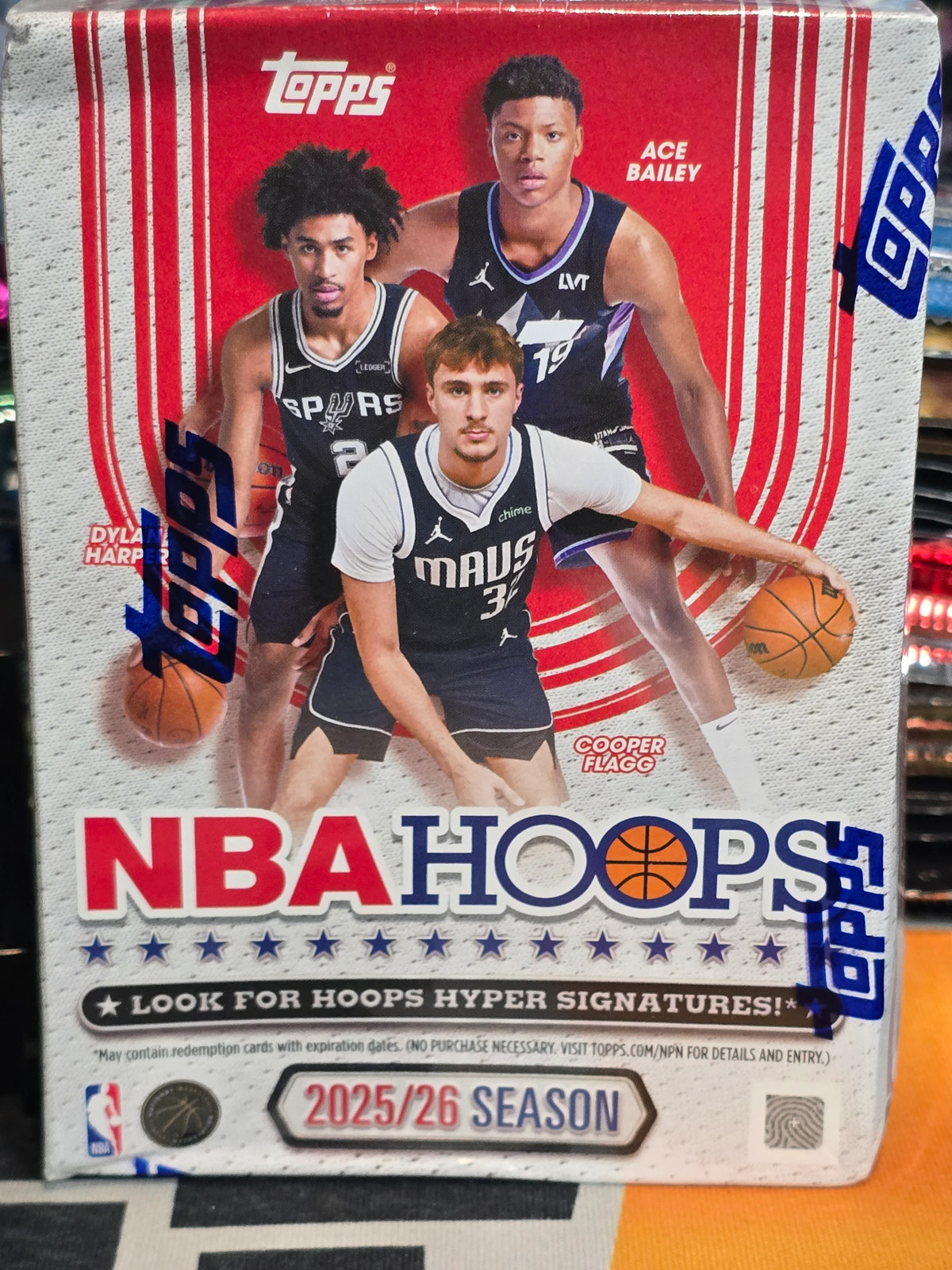2025-2026 Topps NBA Hoops Basketball Blaster Box Cooper Flagg RC?