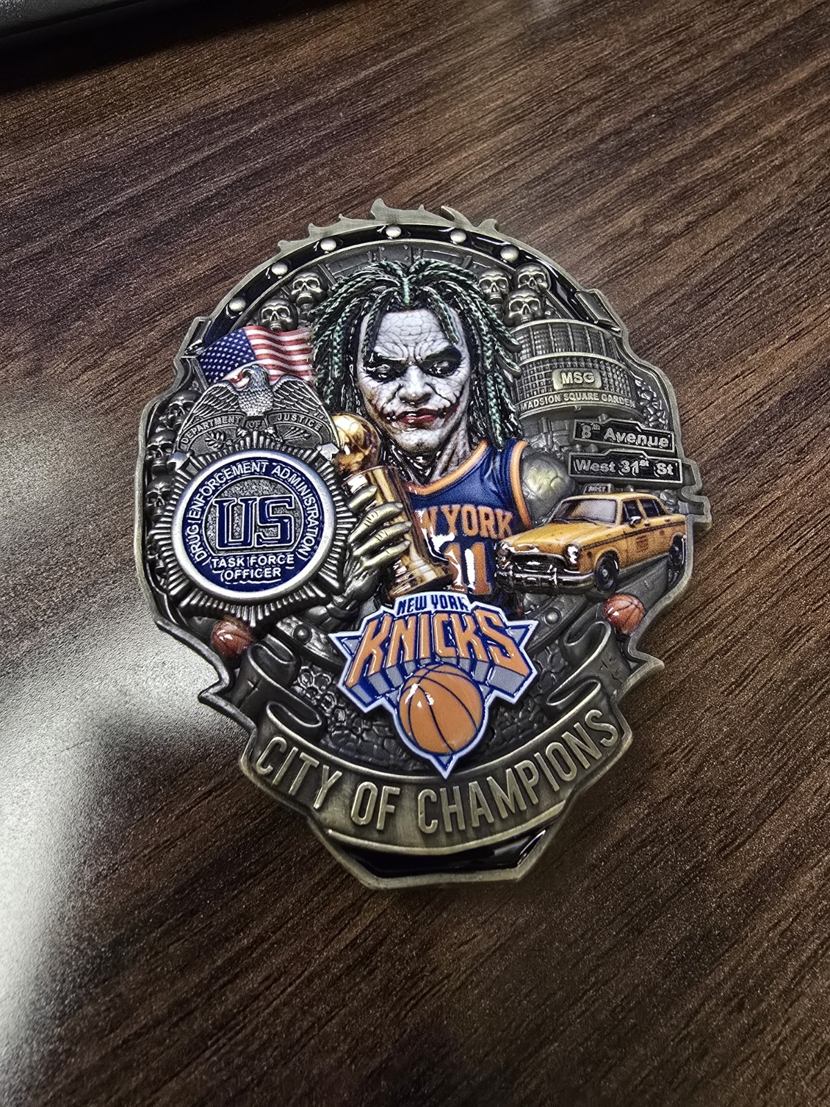 🔥RARE🔥 Delta Coin New York Knicks Brunson USA Hockey Joker DEA Challenge Coin
