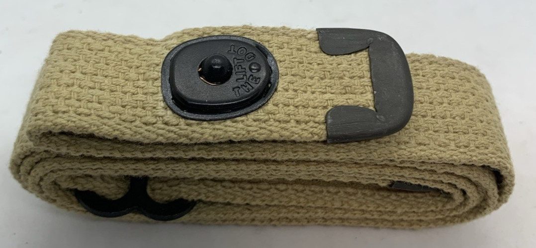 M1 30 Carbine Sling, current manufacture, C Tip, Khaki, new