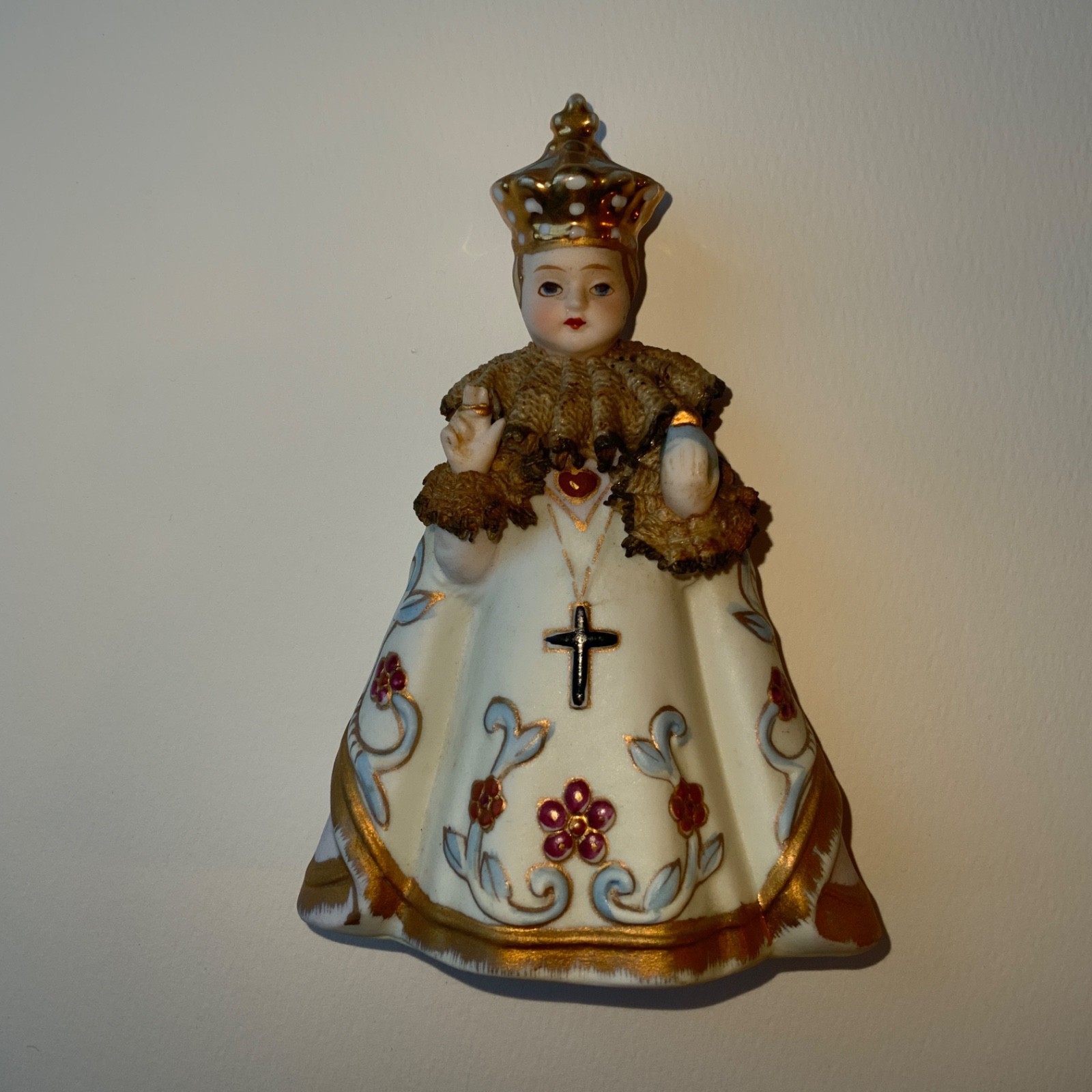 Vintage Lefton China Infant of Prague Figurine 7135M Japan Baby Jesus 5.25\ Vintage Lefton China Infant of Prague Figurine 7135M Japan Baby Jesus 5.25\