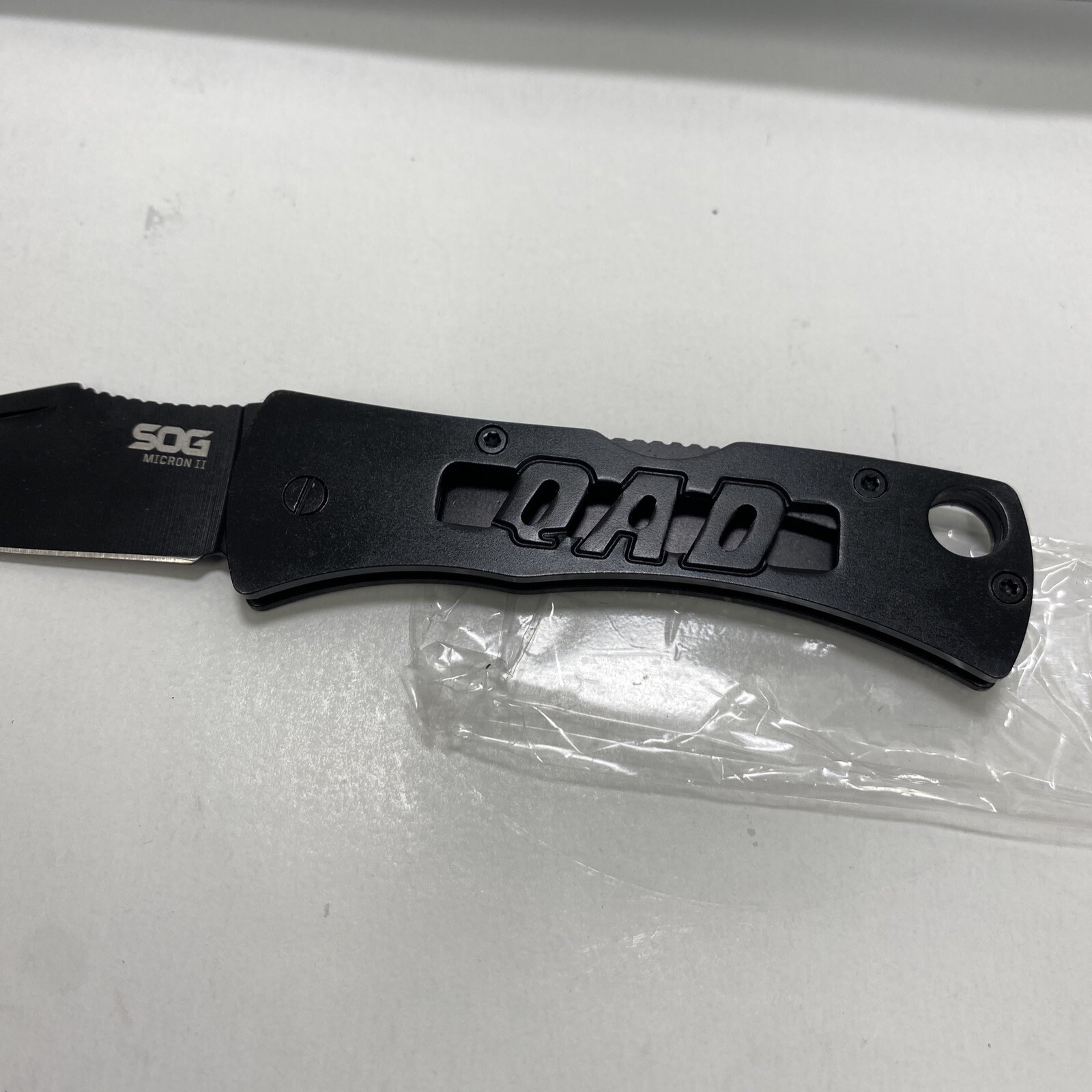 10pack Deal SOG Micron II QAD Pocket Knife Lockback Plain Edge Blade New KNIFE