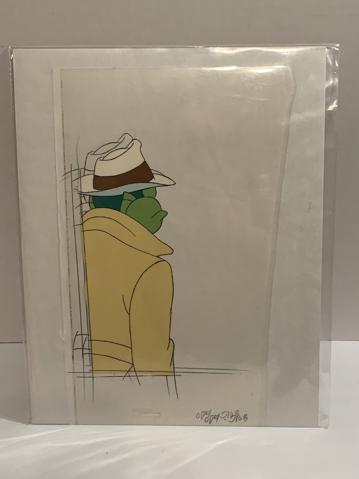 Vintage Production Cel Hanna Barbera Fish Police Inspector Gil 2 Pieces 1990\'s