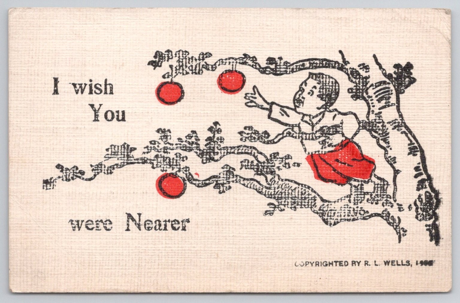 1908 R.L. Wells Comic Postcard \ 1908 R.L. Wells Comic Postcard \