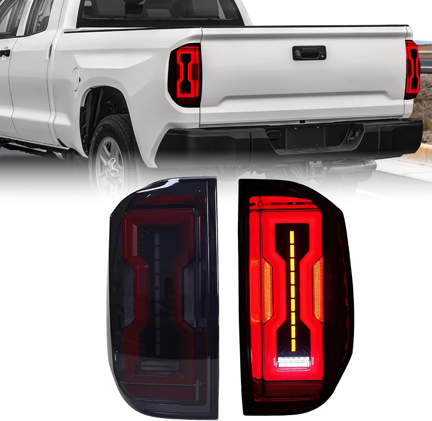 LED Tail Lights Assembly Fit for 2014-2021 Toyota Tundra Pair