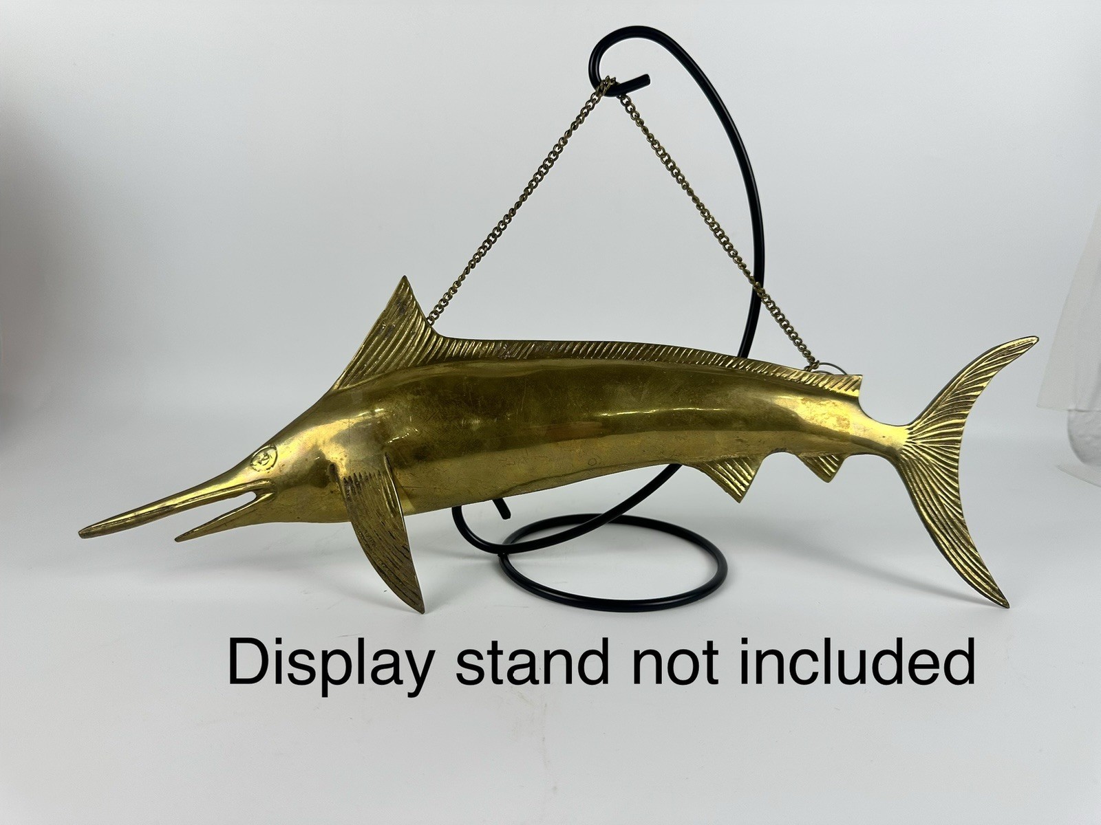 Vintage Brass Marlin Swordfish Wall Hanging 17” Nautical Decor Likely India Vintage Brass Marlin Swordfish Wall Hanging 17” Nautical Decor Likely India