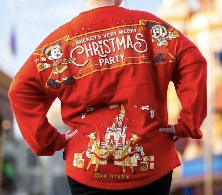 Disney Parks 2025 Mickey's Very Merry Christmas Party Spirit Jersey Adult L New