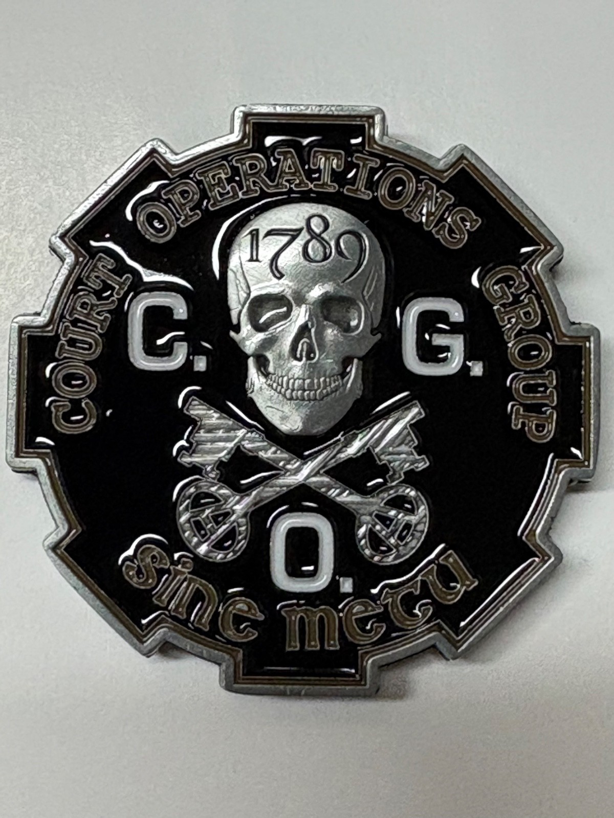 U.S. Marshals Court Operations Group Challenge Coin.