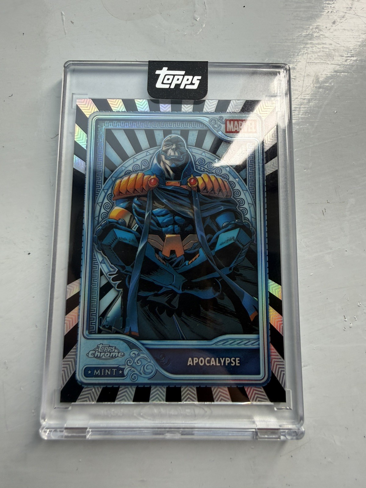 Topps Marvel 2026 Mint Marvel Apocalypse Platinum #114 05/10 Black