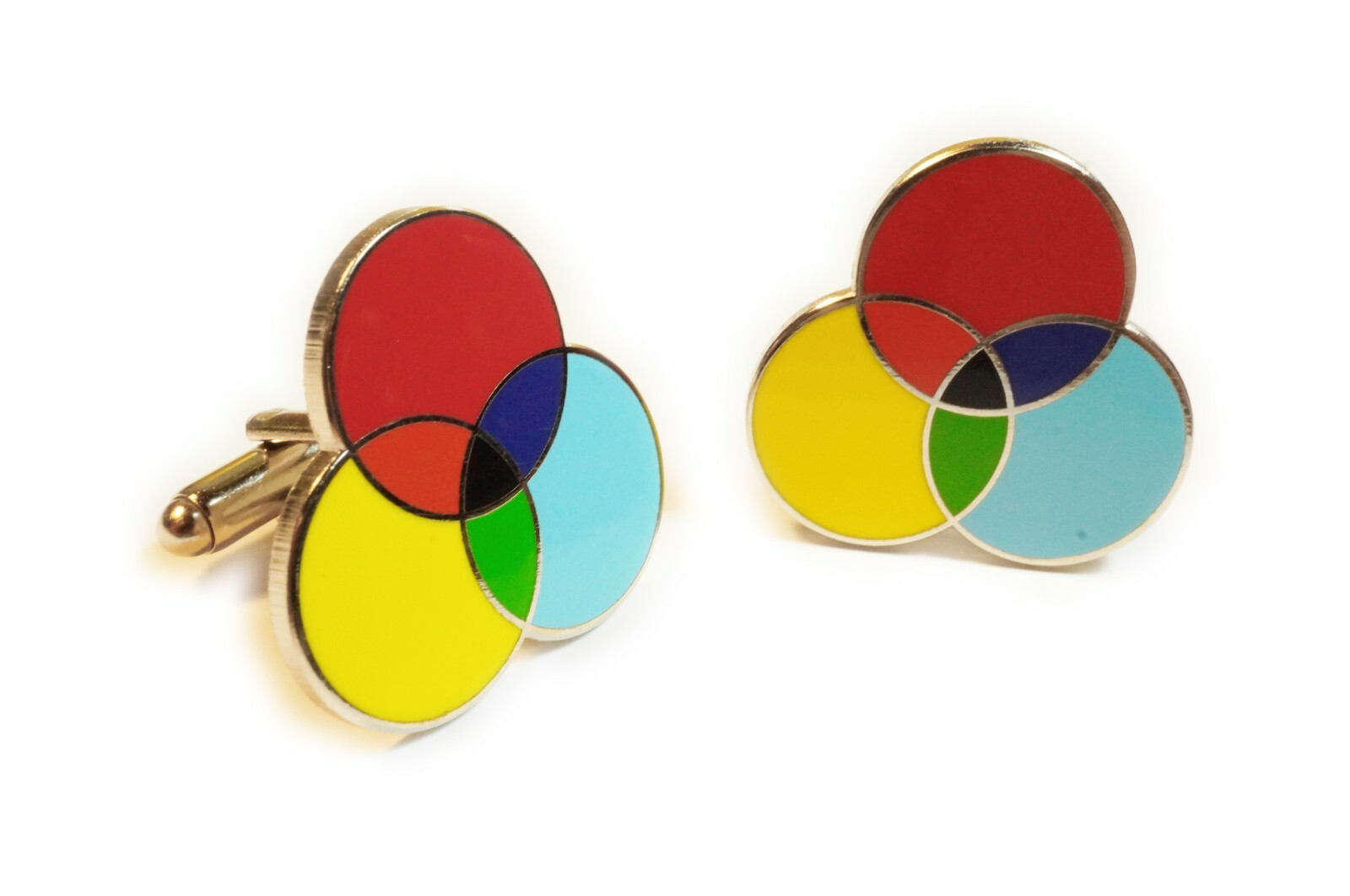 CMYK Graphic Designer Artist Symbol Wedding Suit Work Cufflink Cuff Links Set