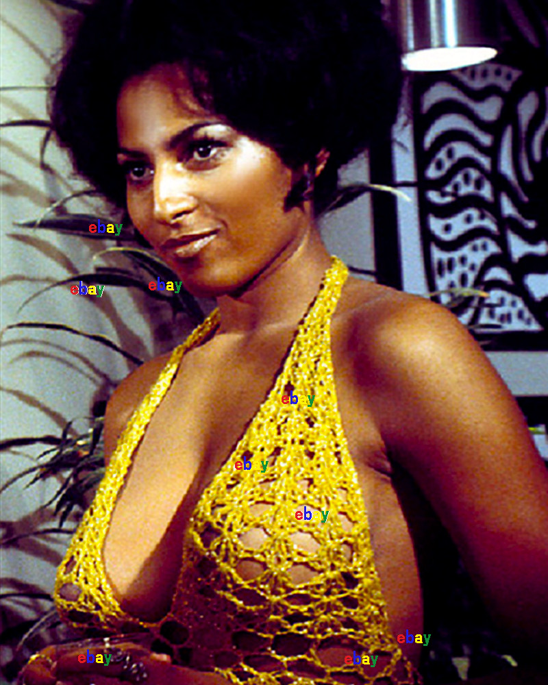 PAM GRIER ACTRESS In YELLOW TOP 8\