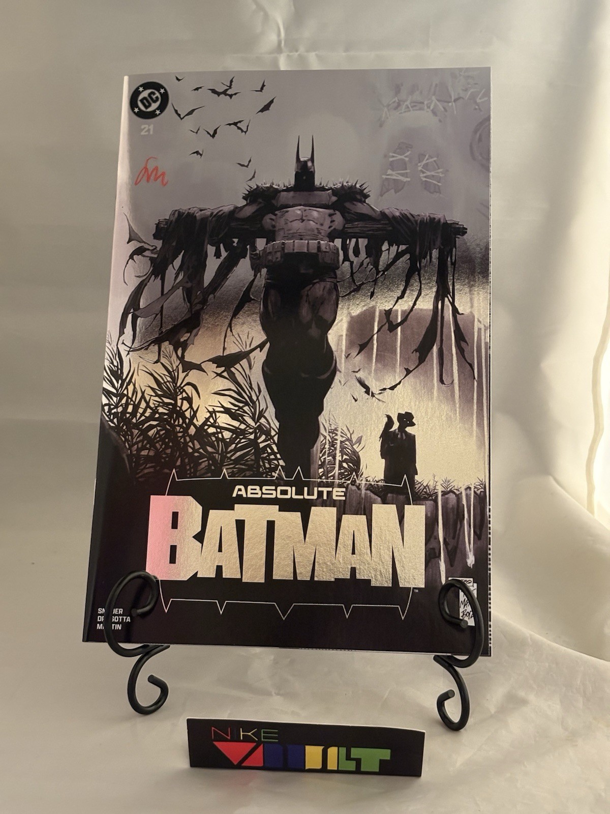 Absolute Batman #21 Seth Mann Signed w/ COA SILVER SCREEN FOIL WRAPAROUND