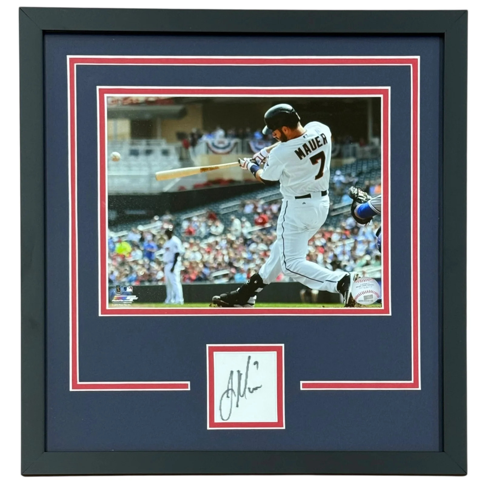 Joe Mauer Autographed Minnesota Twins Signature Series Frame
