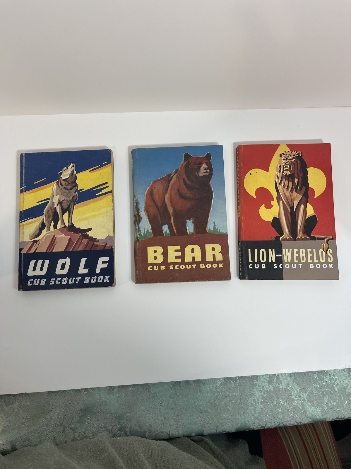 Vintage 1964-65 BSA Cub Scout 3 Book Lot Wolf Bear Lion Webelos Handbooks Vintage 1964-65 BSA Cub Scout 3 Book Lot Wolf Bear Lion Webelos Handbooks