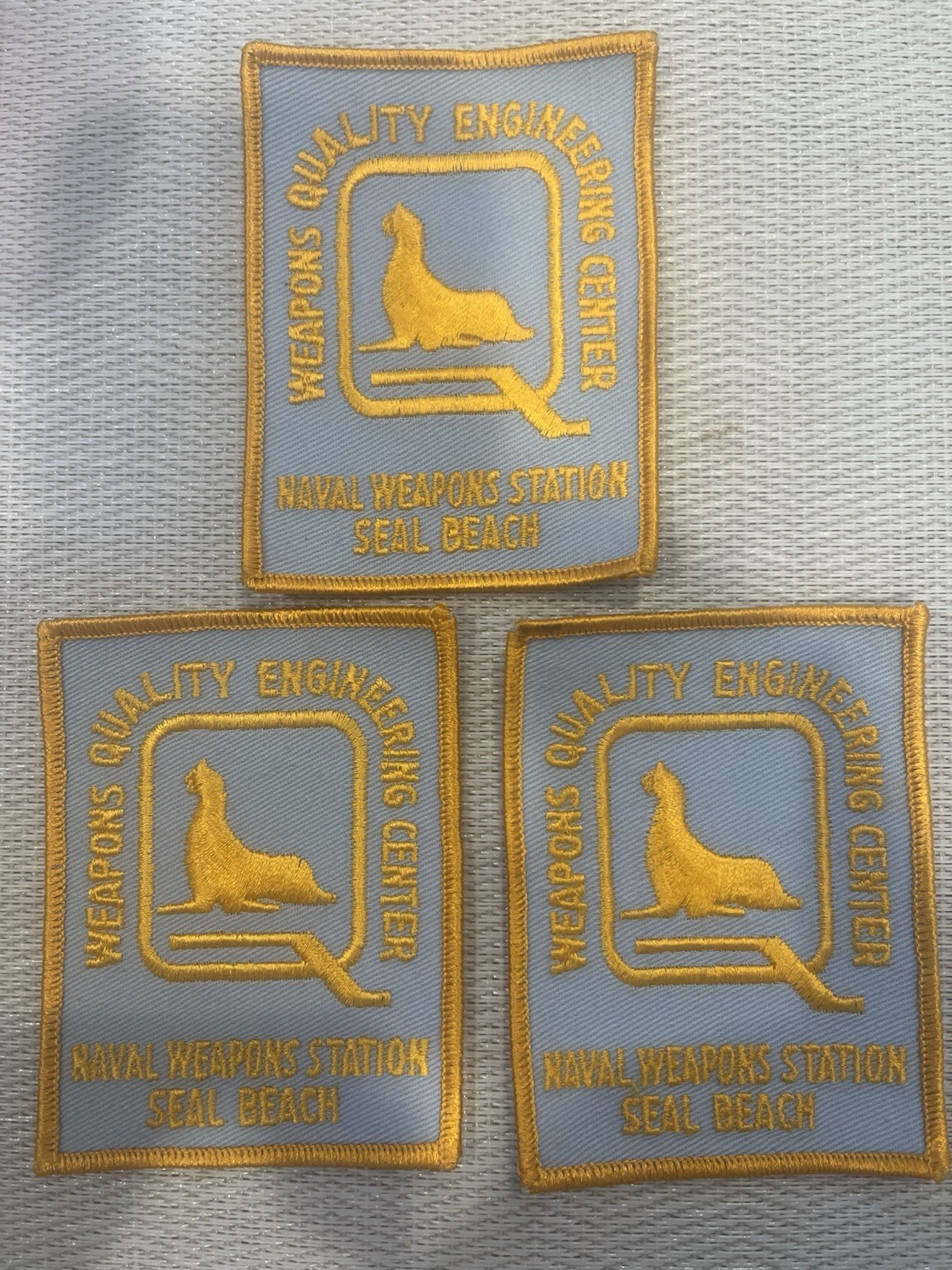 Weapons Quality Engineering Center, Naval Weapons Station, Seal Beach Patches