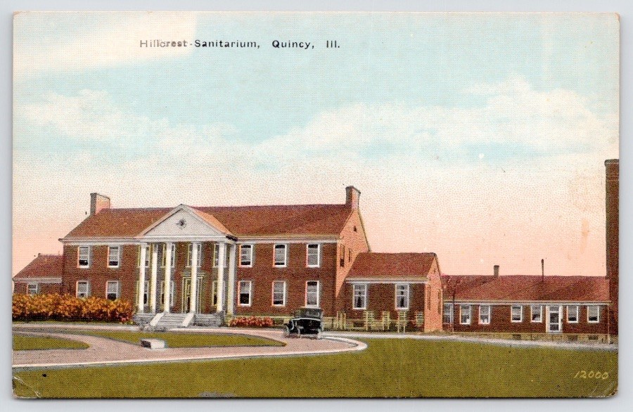 Quincy Illinois Hillcrest Sanitarium Tuberculosis Hospital Adams Postcard Quincy Illinois Hillcrest Sanitarium Tuberculosis Hospital Adams Postcard