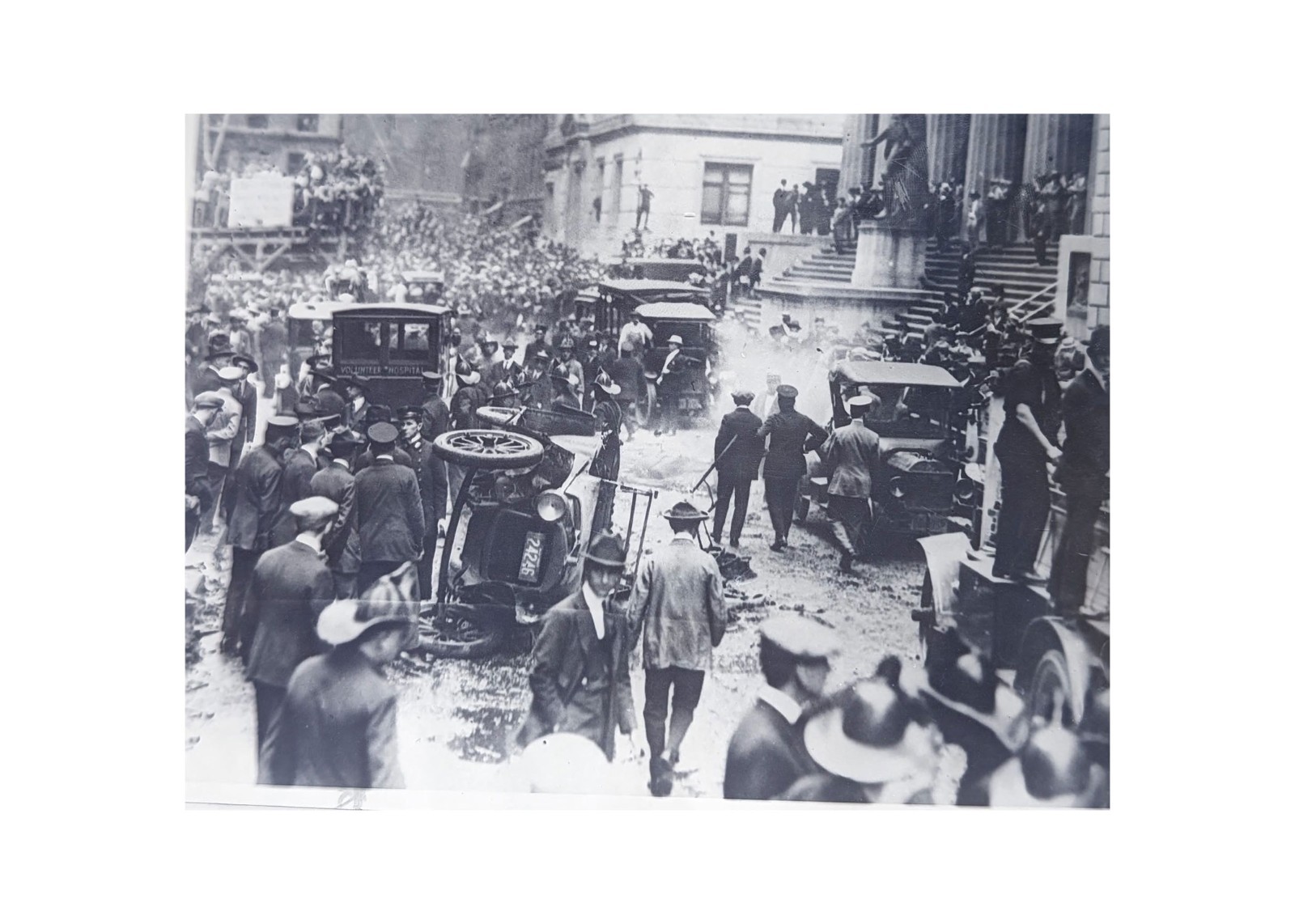1920 Wall Street Bombing Disaster NYC JP Morgan Federal Hall Glass Negatives