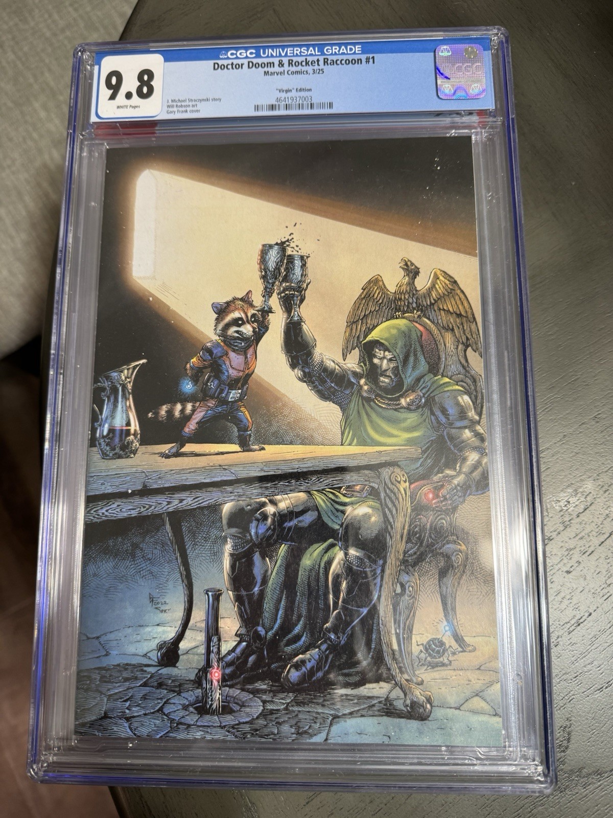 CGC 9.8 Doctor Doom & Rocket Raccoon #1 Virgin Variant Gary Frank Cover 2024