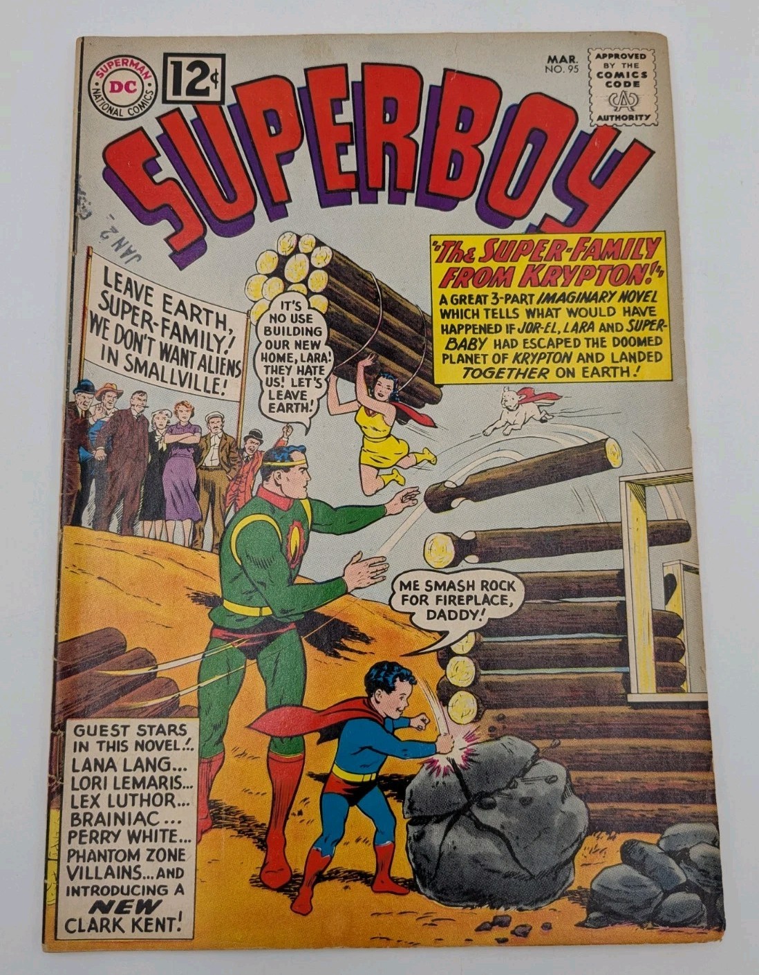 Superboy #95 (GD/VG) Curt Swan cover Brainiac DC 1962