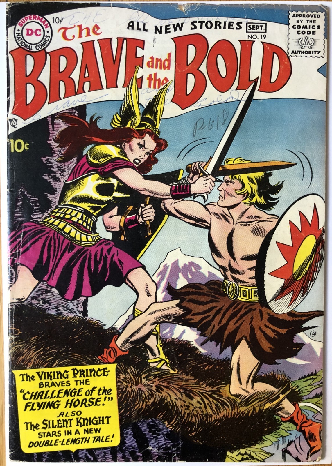 Brave and the Bold #19 #21 Silver Age 2 Book Lot Vintage DC Comics 1958