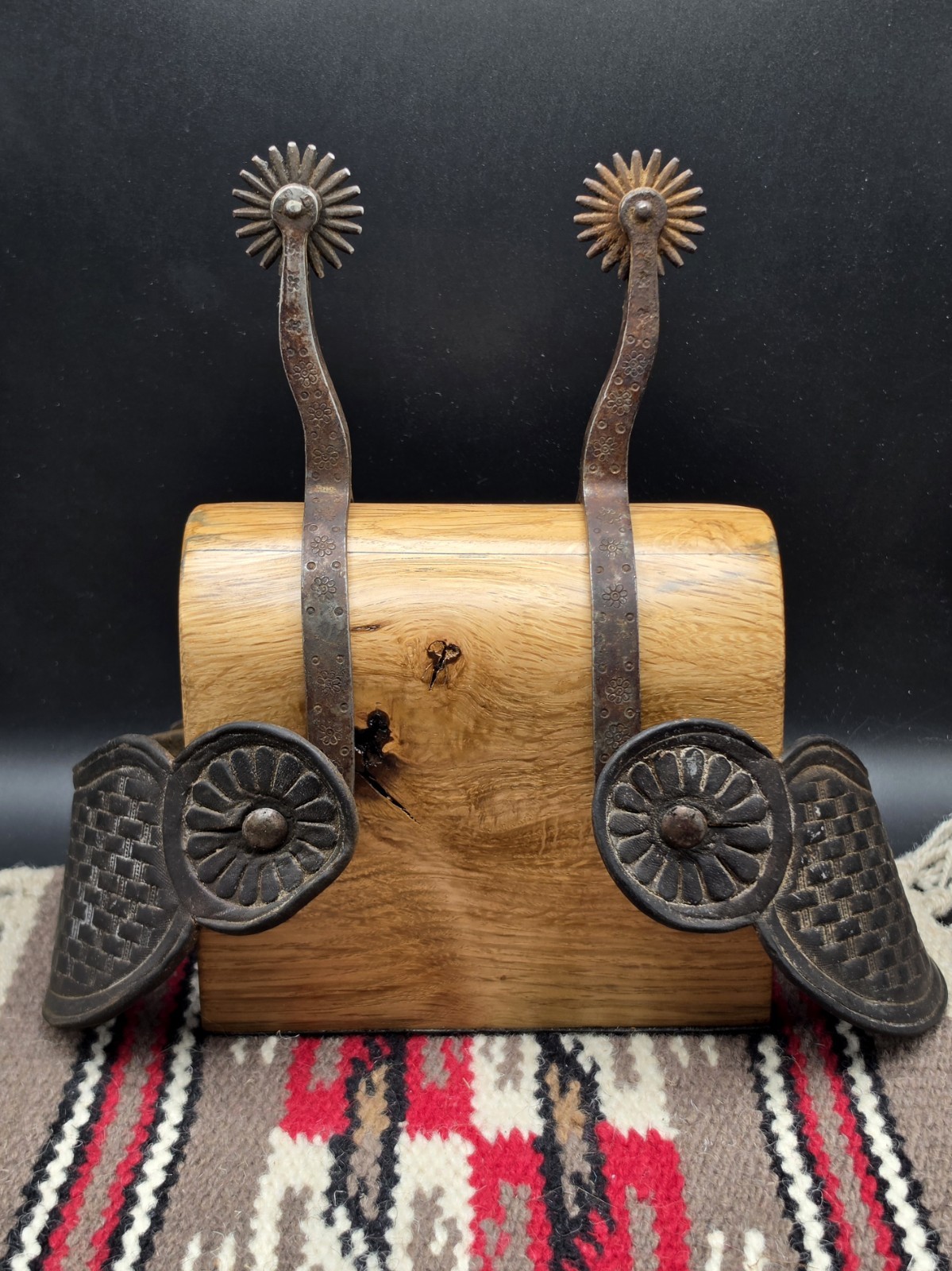 Antique August Buermann Spurs With Original Straps Circa 1890-1910