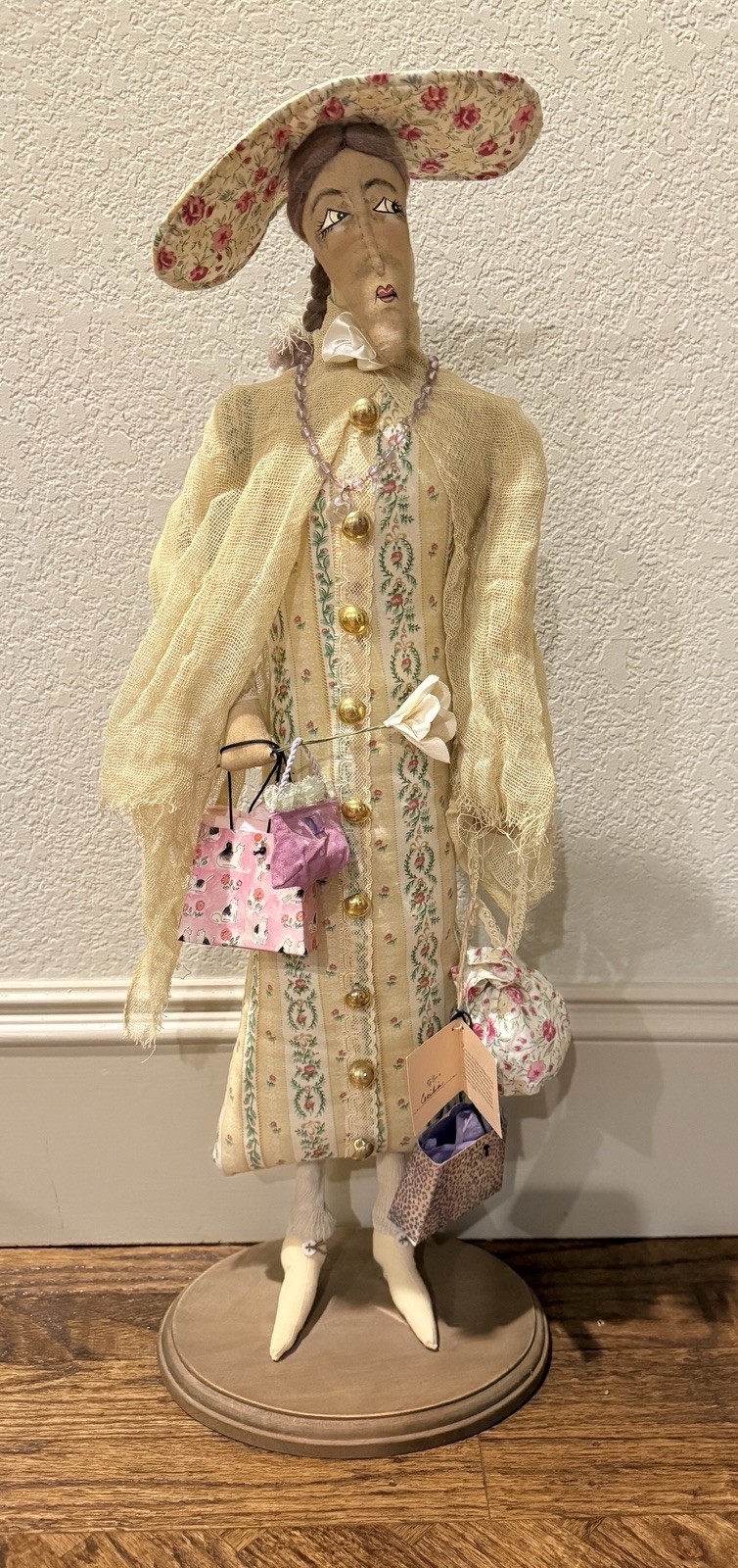 Gathered Traditions Joe Spencer Gallerie II “Cecilia” Woman Doll 24 In NEW