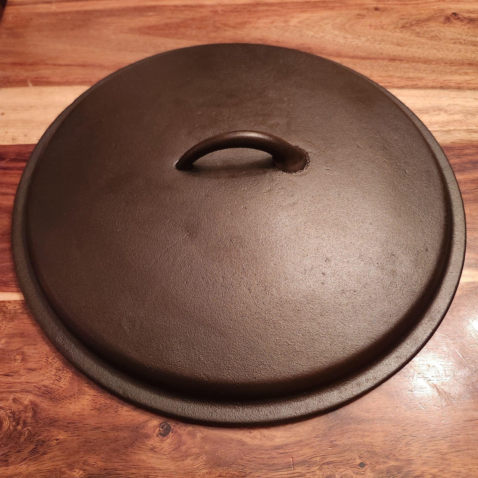 Vtg Unmarked Cast Iron LID ONLY, 12.25 Vtg Unmarked Cast Iron LID ONLY, 12.25