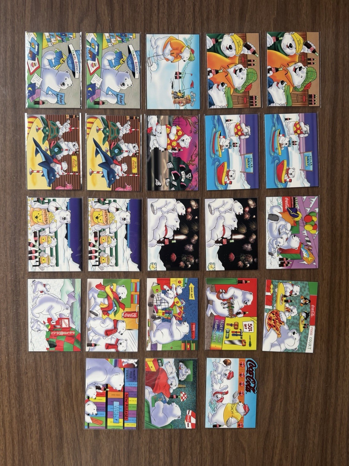 1996 Collect-A-Card Coca-Cola Polar Bear Trading Cards (23 / Rare / Vintage)