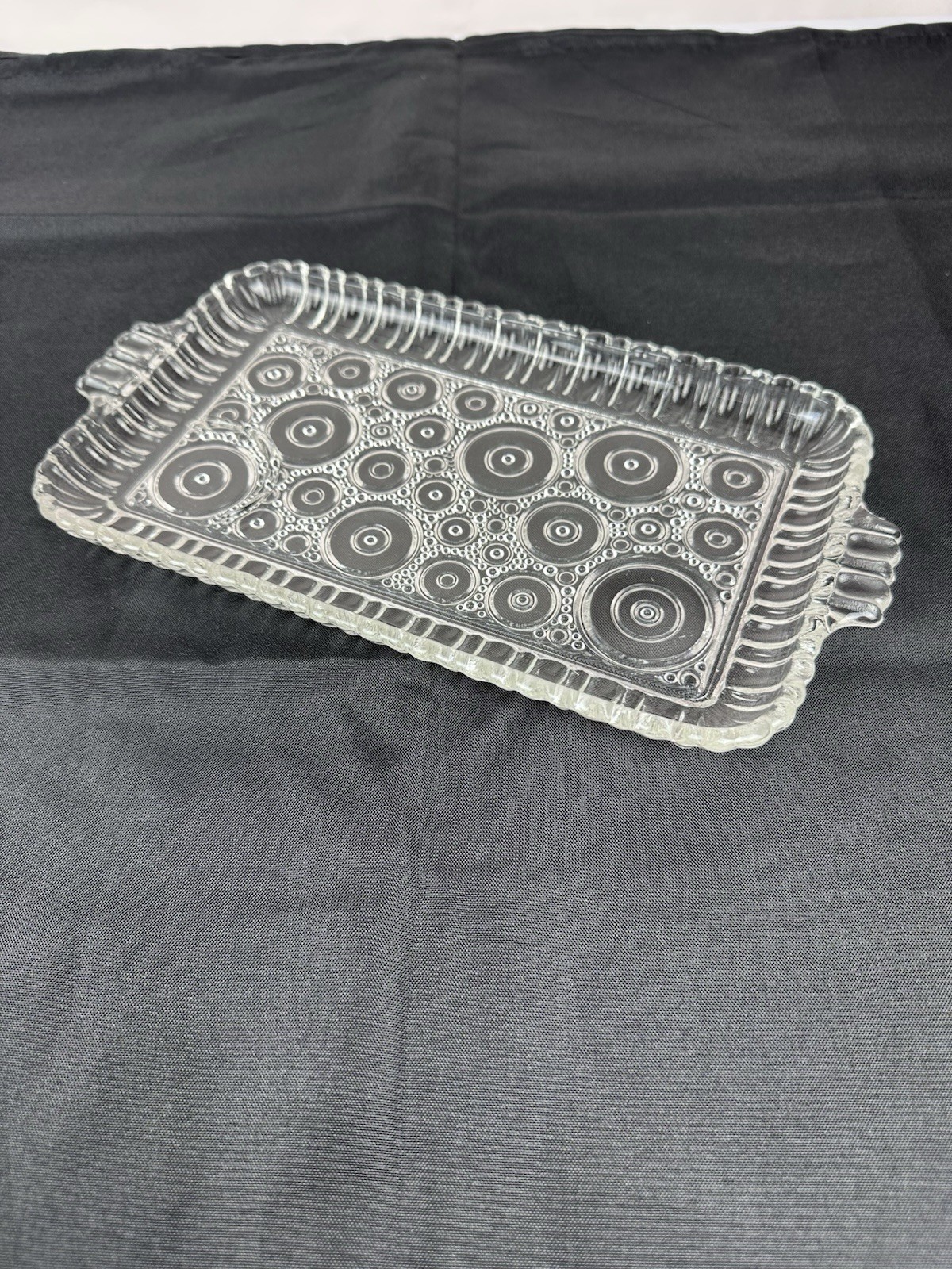 Glass Vanity Dresser Jewelry Trinket Dish Tray Glass Vanity Dresser Jewelry Trinket Dish Tray