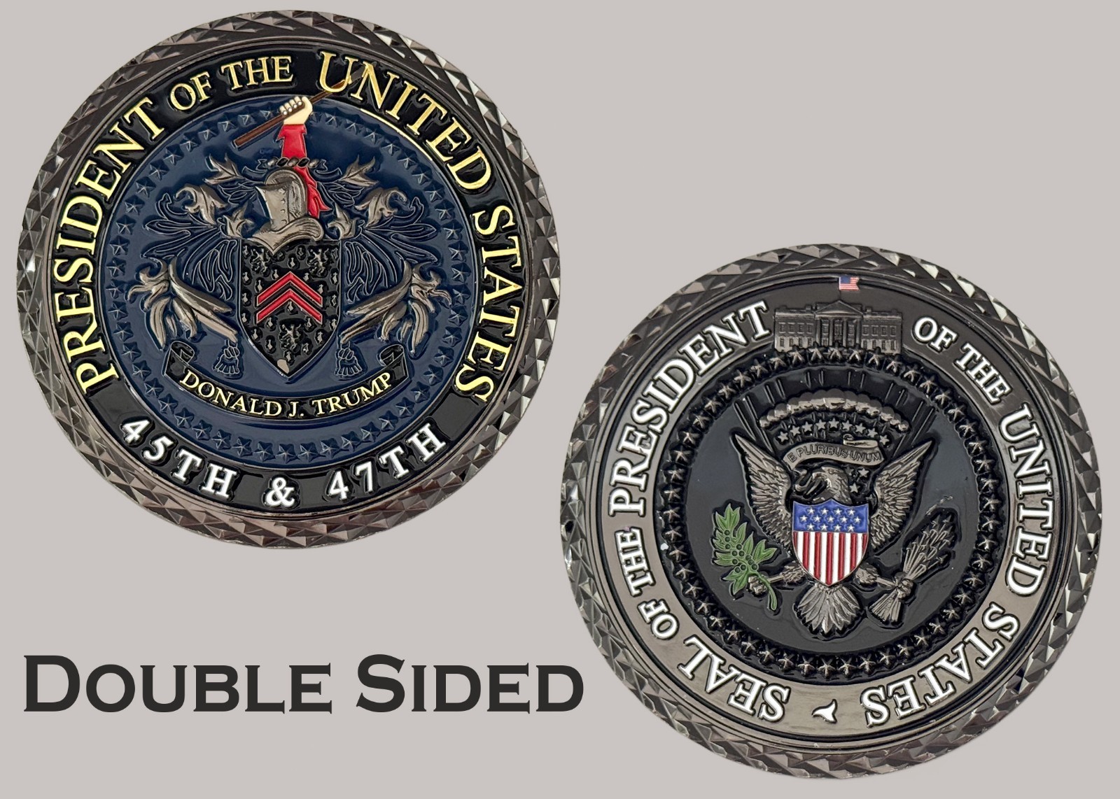 45th & 47th United States Presidential Seal Challenge Coin  J#33