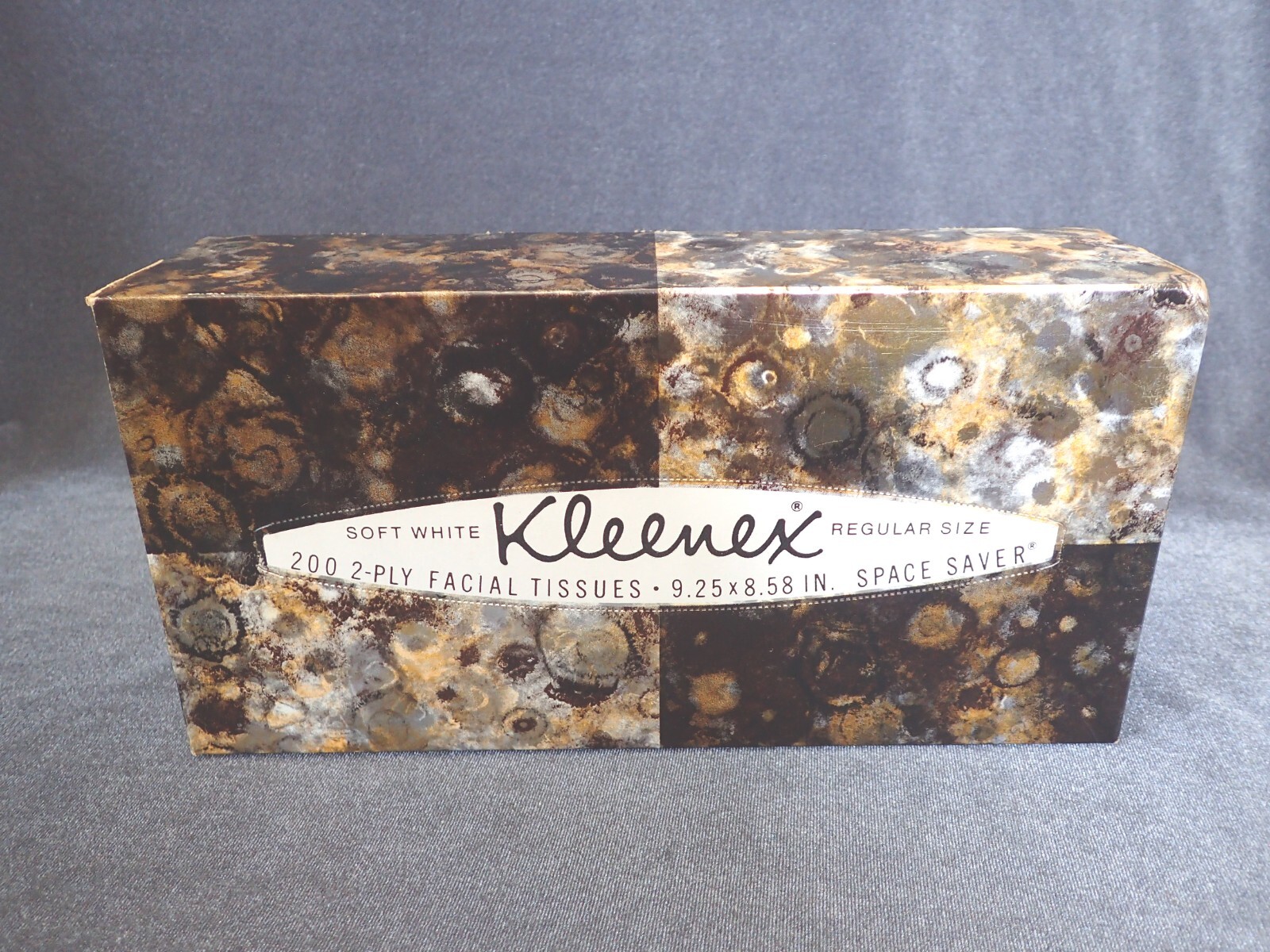 Vintage Gold Foil Kleenex box from 1969. Unopened.