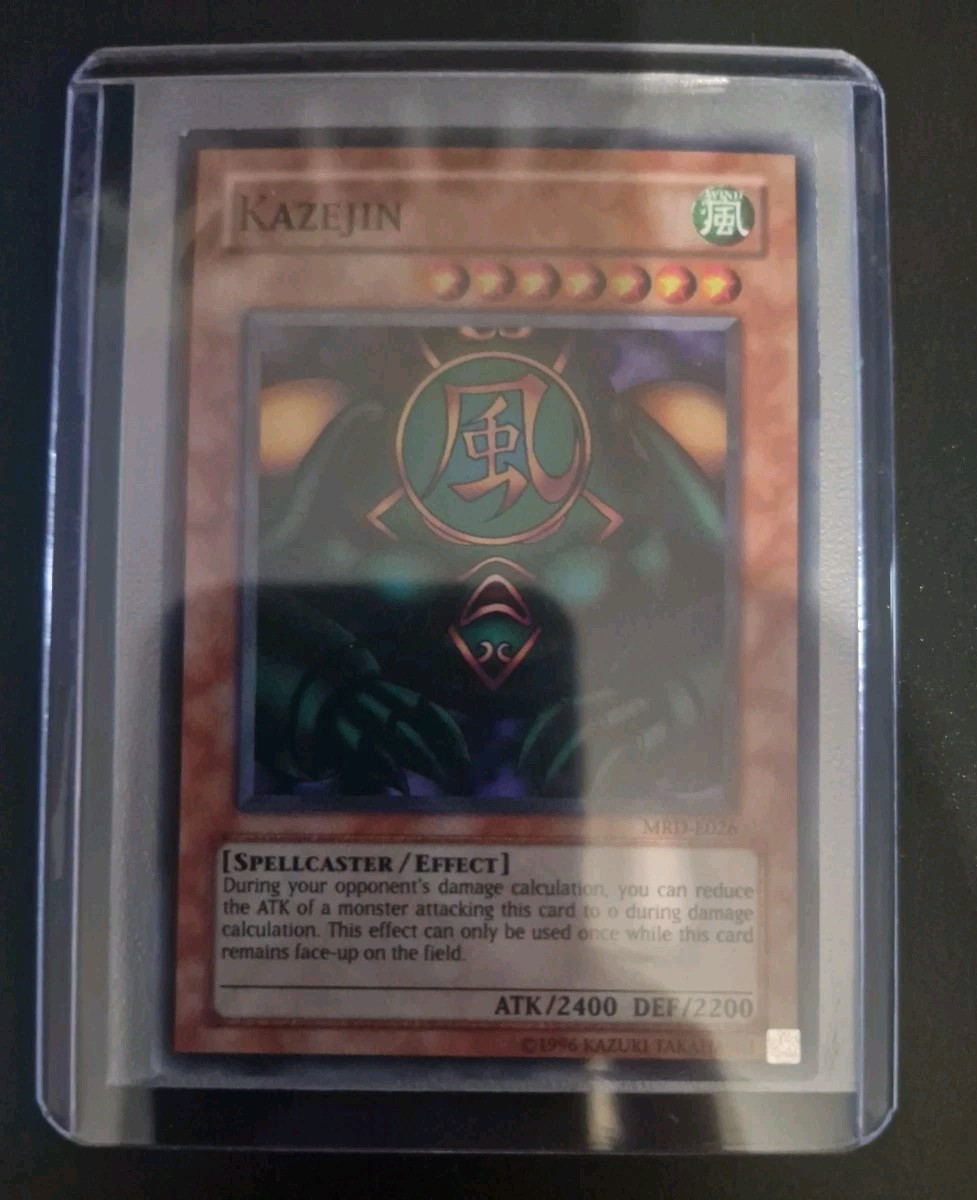 Kazejin MRD-E026 Super Rare EURO PRINT Yu-Gi-Oh TCG Near Mint Unlimited Kazejin MRD-E026 Super Rare EURO PRINT Yu-Gi-Oh TCG Near Mint Unlimited