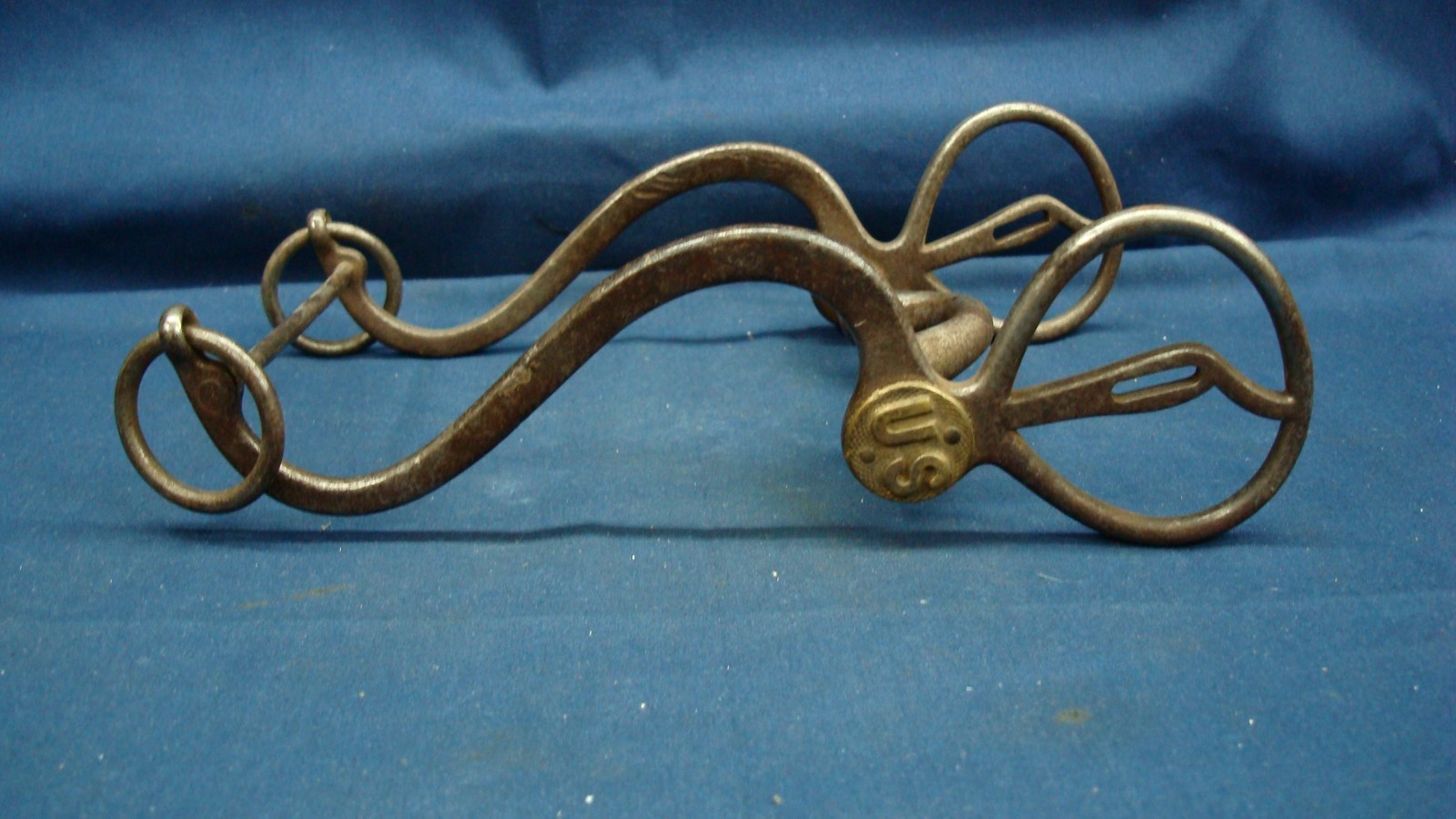 Antique 1874 Shoemaker U.S. Cavalry Curb Horse Bit
