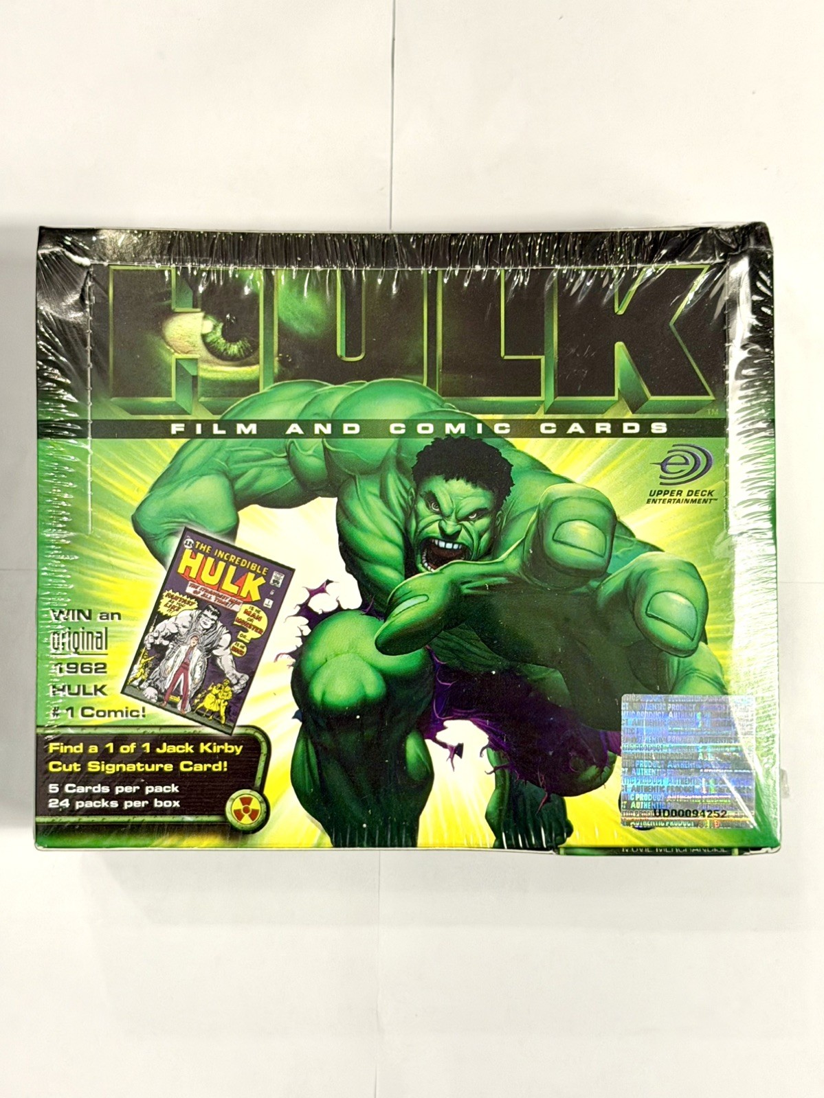 2003 Marvel Incredible Hulk Factory Sealed Trading Card Box 24 Packs Upper Deck