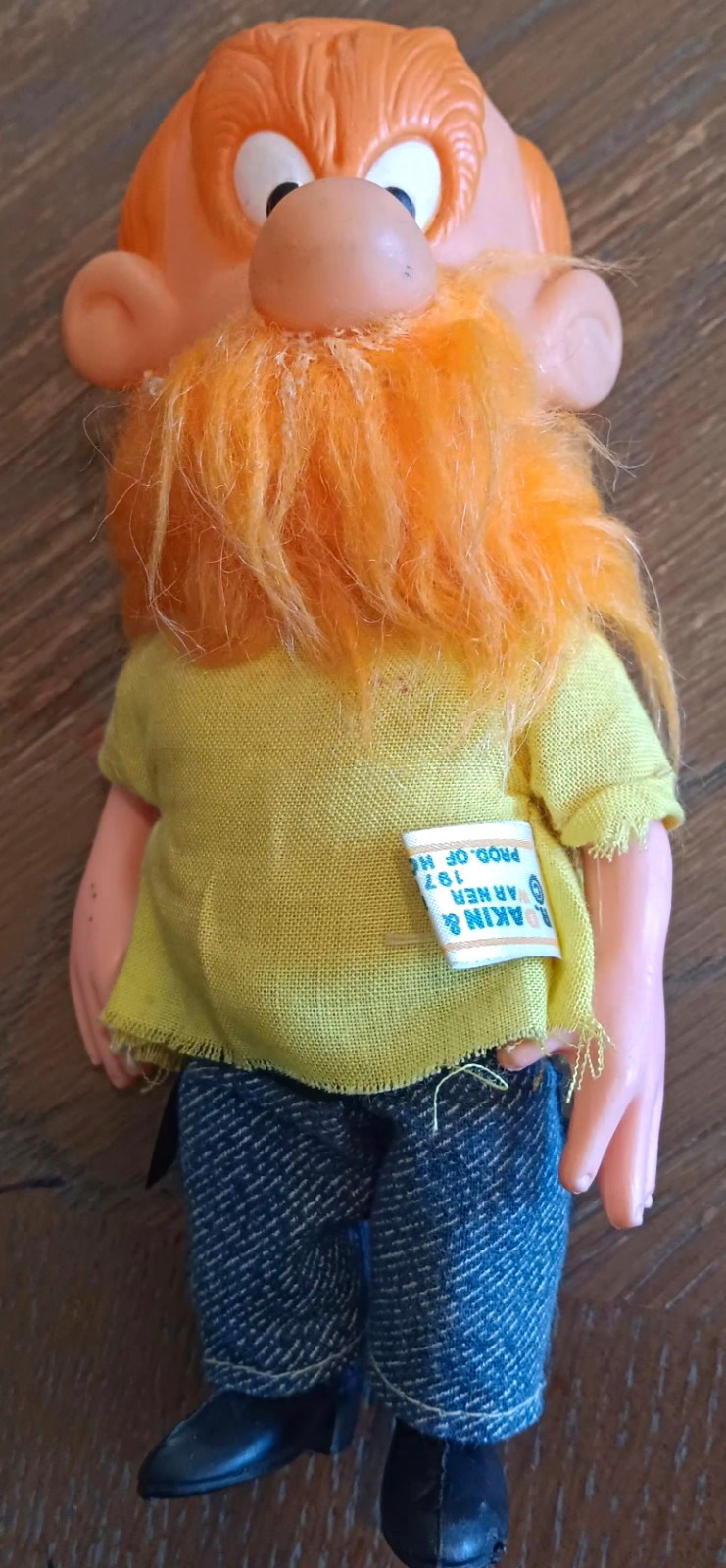 Vintage R. Dakin & Co 1968 Yosemite Sam Vinyl Doll With Original Tag Look Good