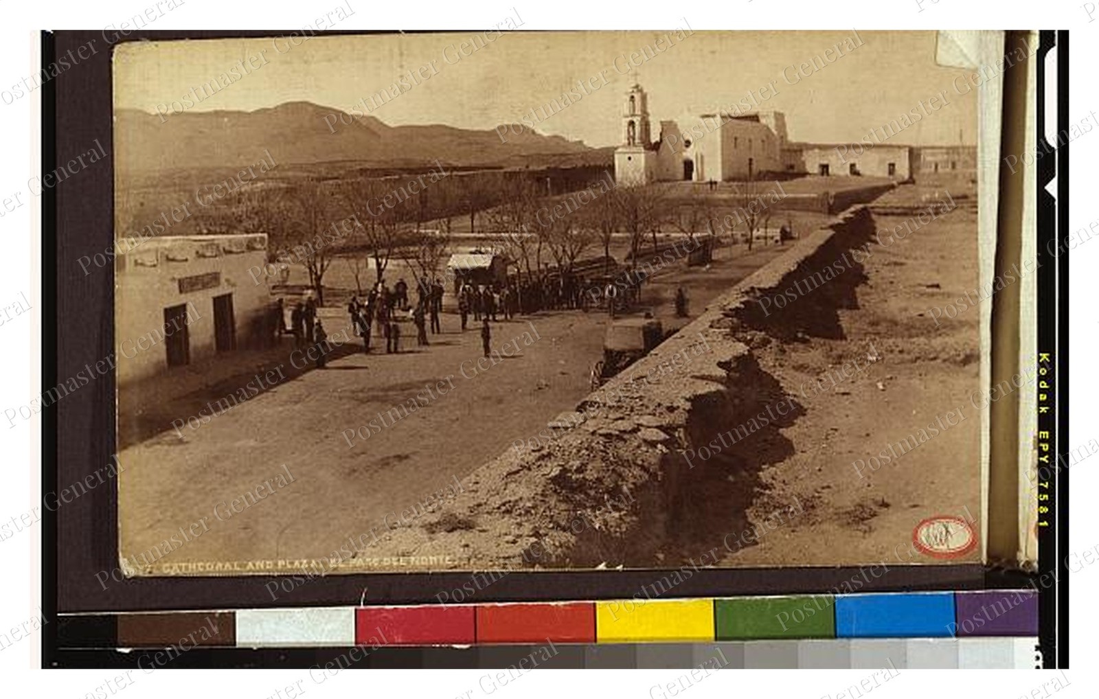 Ciudad Juarez Cathedral Plaza Standard Postcard COPY RPPC
