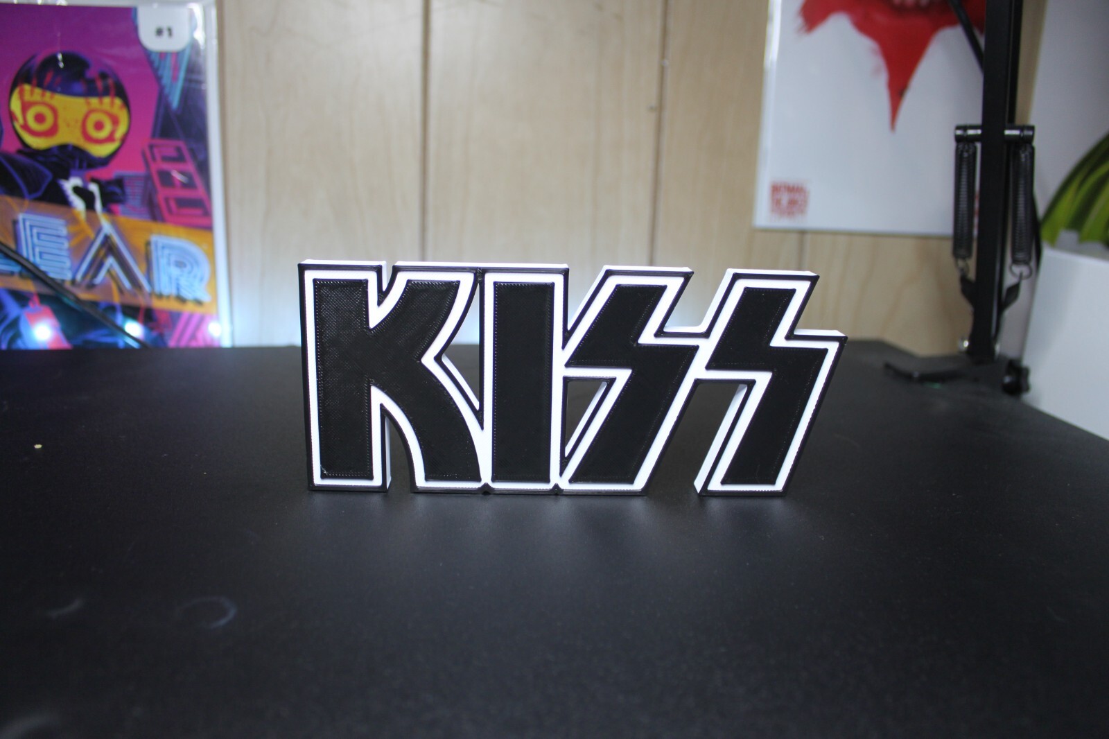 Kiss Jumbo 9.25in 3D printed Logo Sign Wall Desk Shelf Art