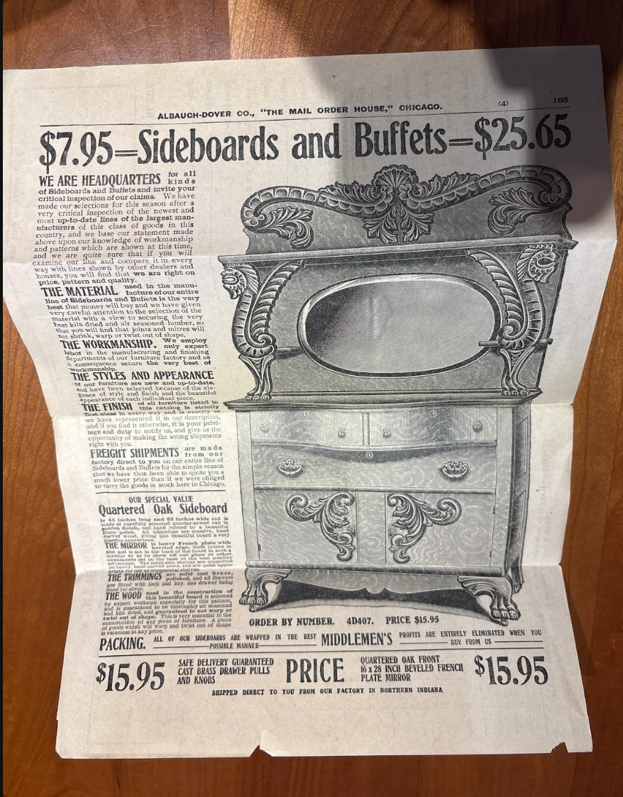 FREE SHIP Circa 1905 Albaugh-Dover Co. Chicago Order Blank