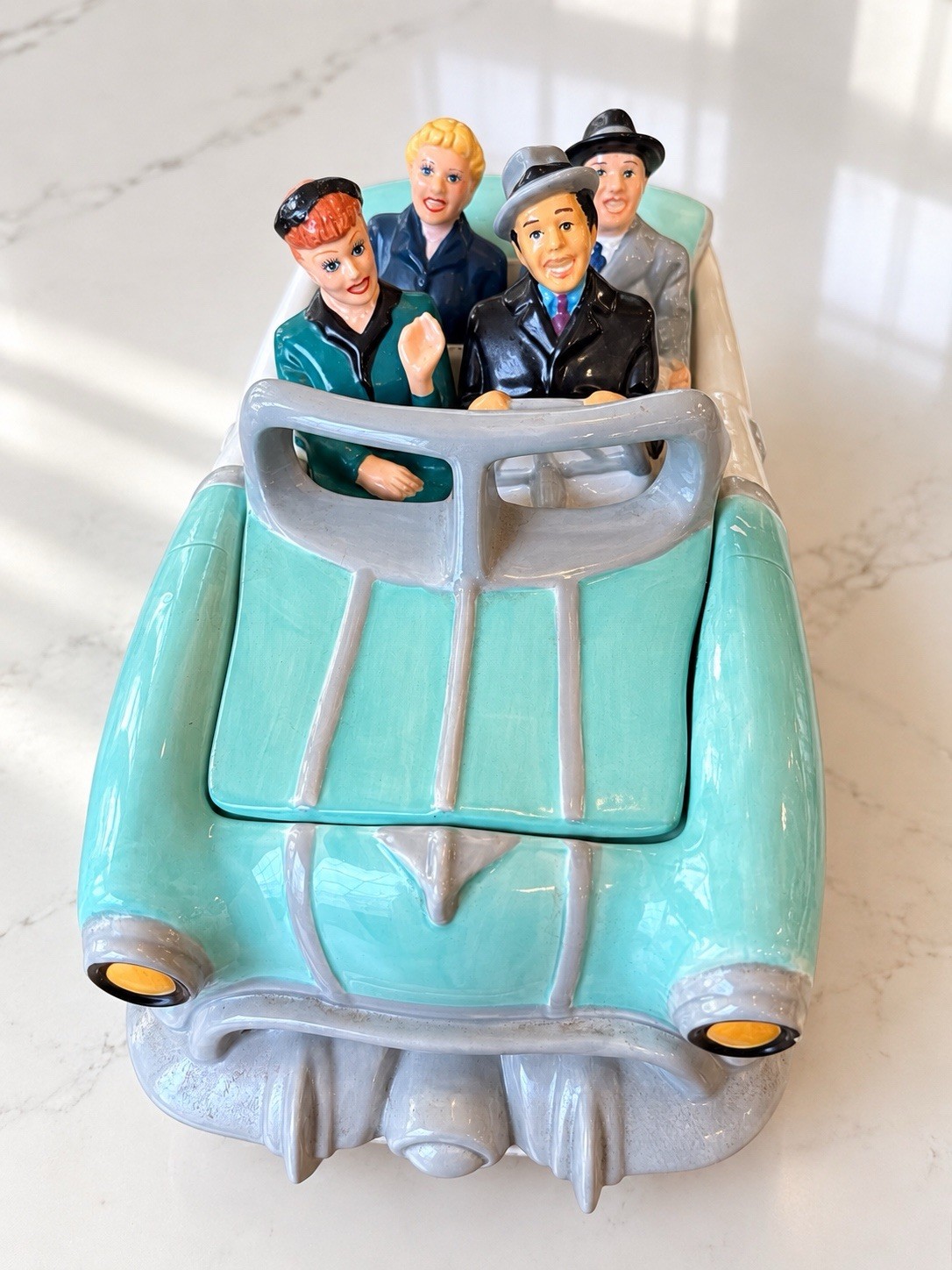 Vintage 1996 Vandor I Love Lucy “California Here We Come” Cookie Jar