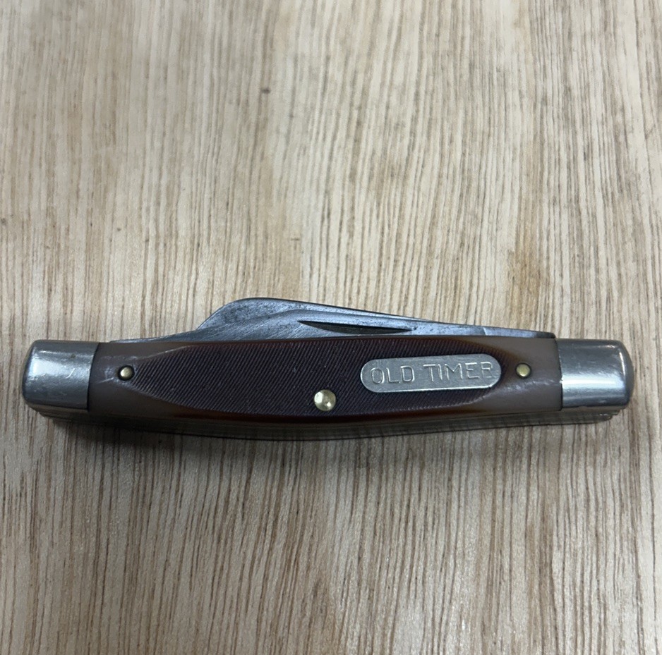 Vintage Schrade USA 340T Old Timer 3-Blade Folding Pocket Knife