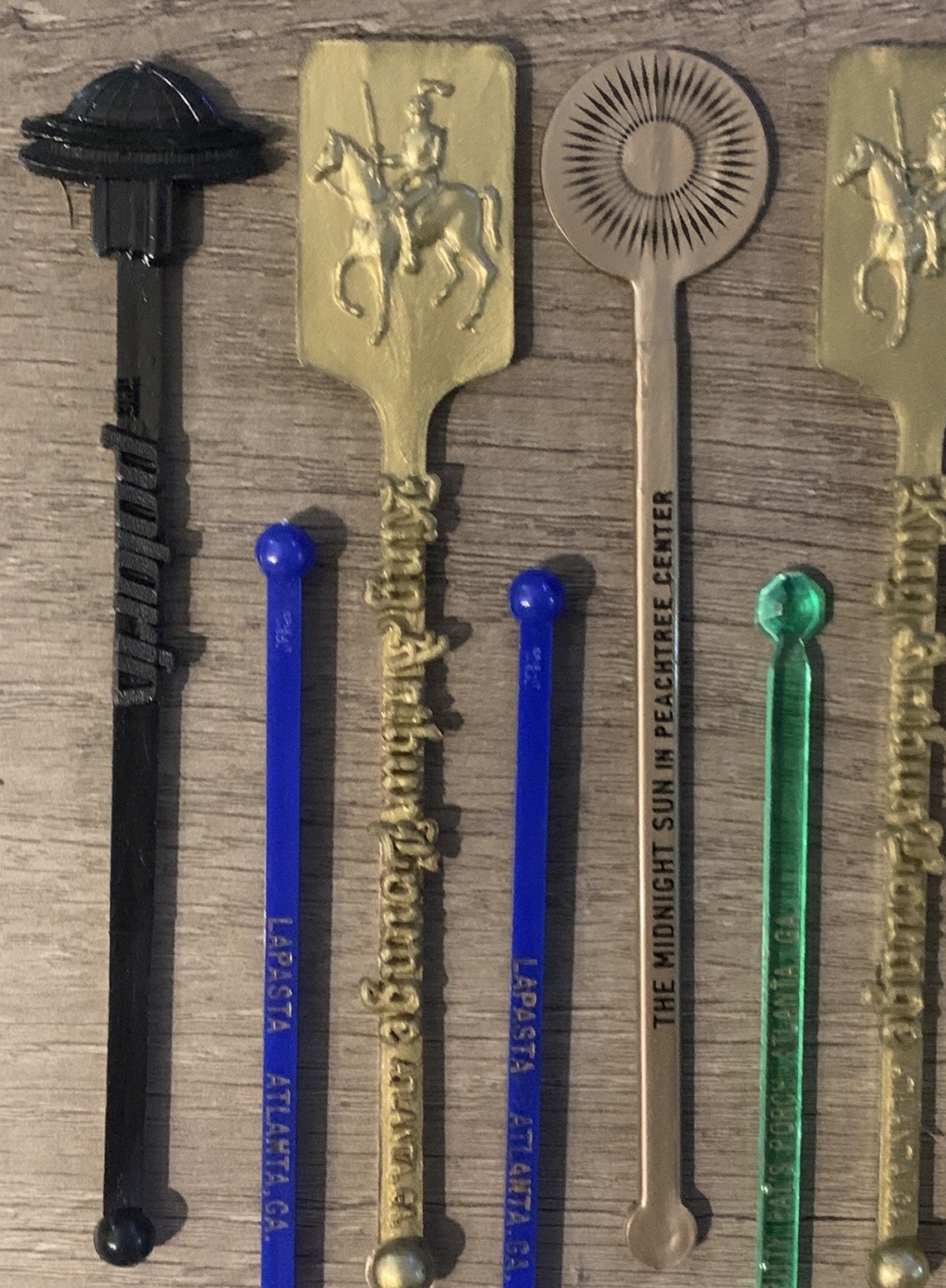 Vintage 1960’s Georgia Restaurant and Bar Drink Swizzle Stick Lot Of 12