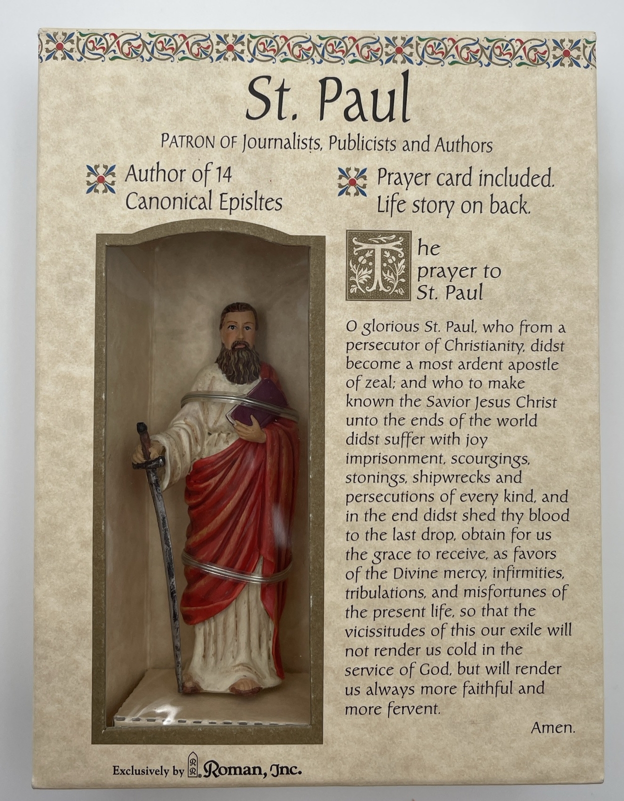 St. Paul Patron of Journalists, Publicists and Authors