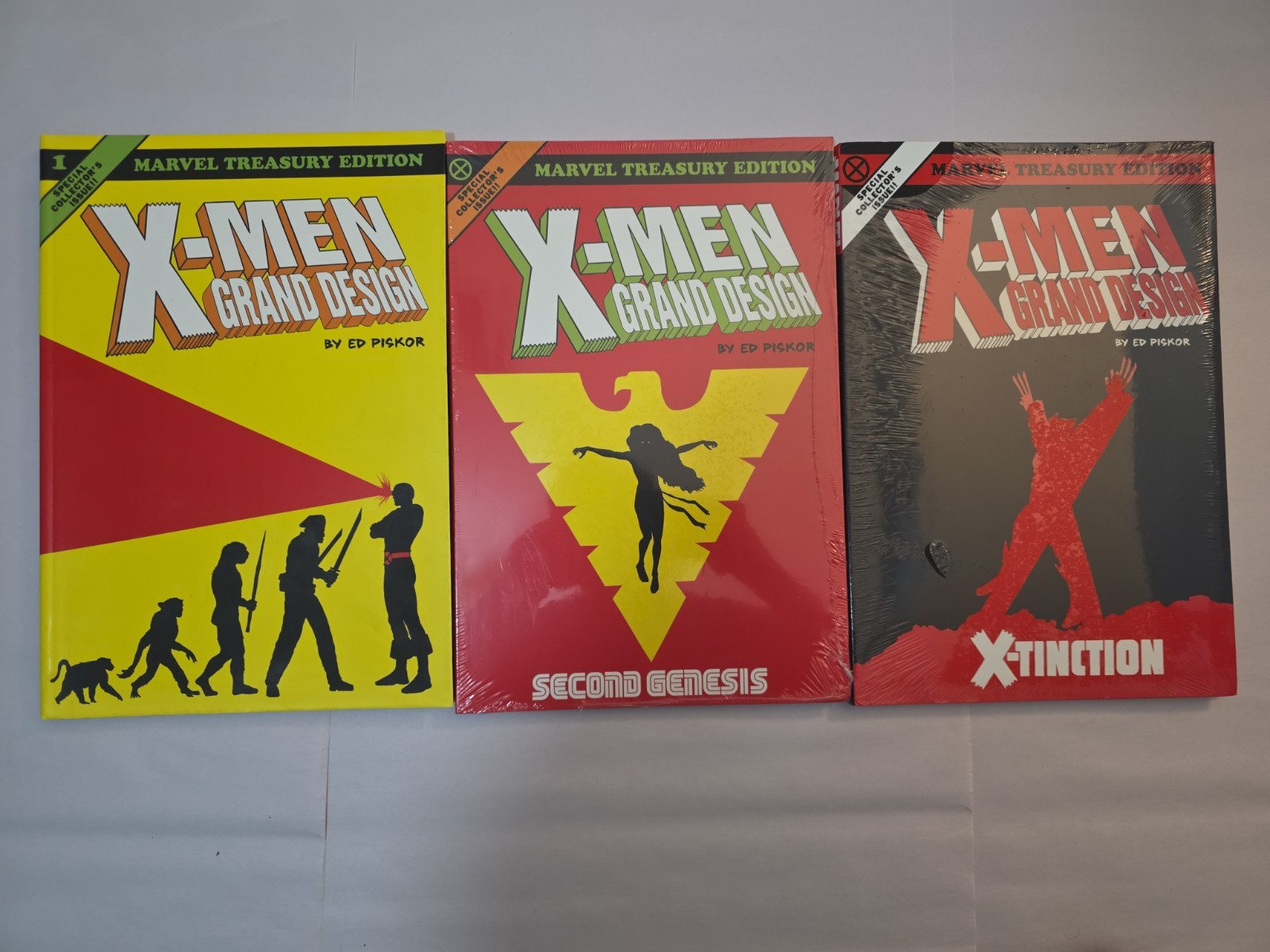 X-Men: Grand Design, Second Genesis, X-Tinction Treasury Edition Oversized TPBs